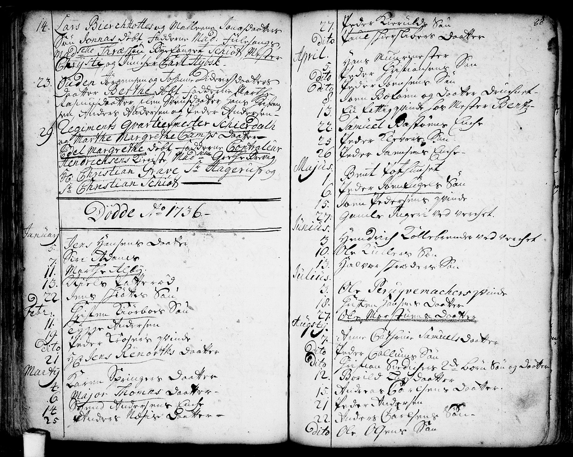 Moss prestekontor Kirkebøker, SAO/A-2003/F/Fa/L0001: Parish register (official) no. I 1, 1725-1752, p. 88