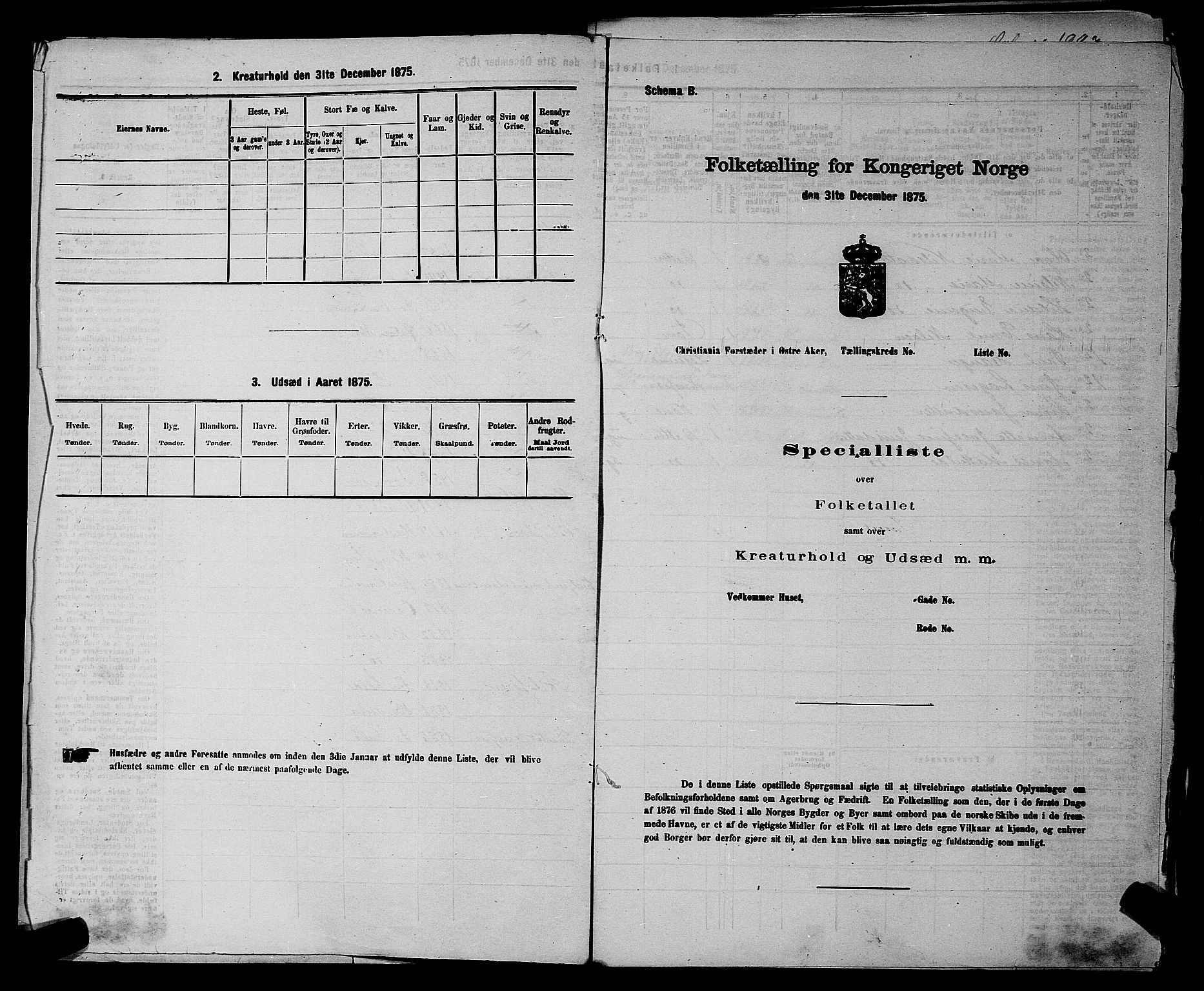 RA, 1875 census for 0218bP Østre Aker, 1875, p. 1768