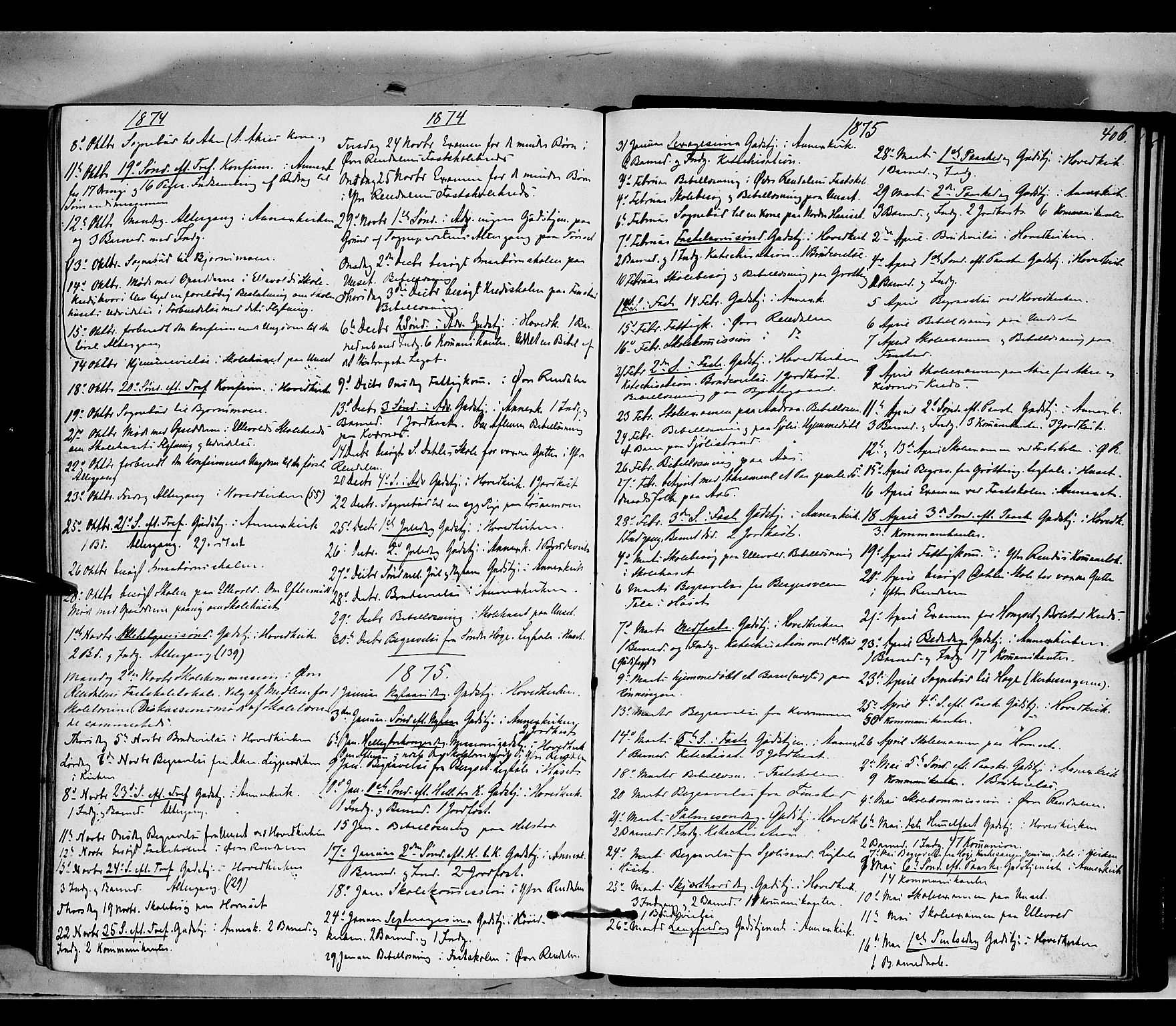 Rendalen prestekontor, AV/SAH-PREST-054/H/Ha/Haa/L0006: Parish register (official) no. 6, 1867-1877, p. 406