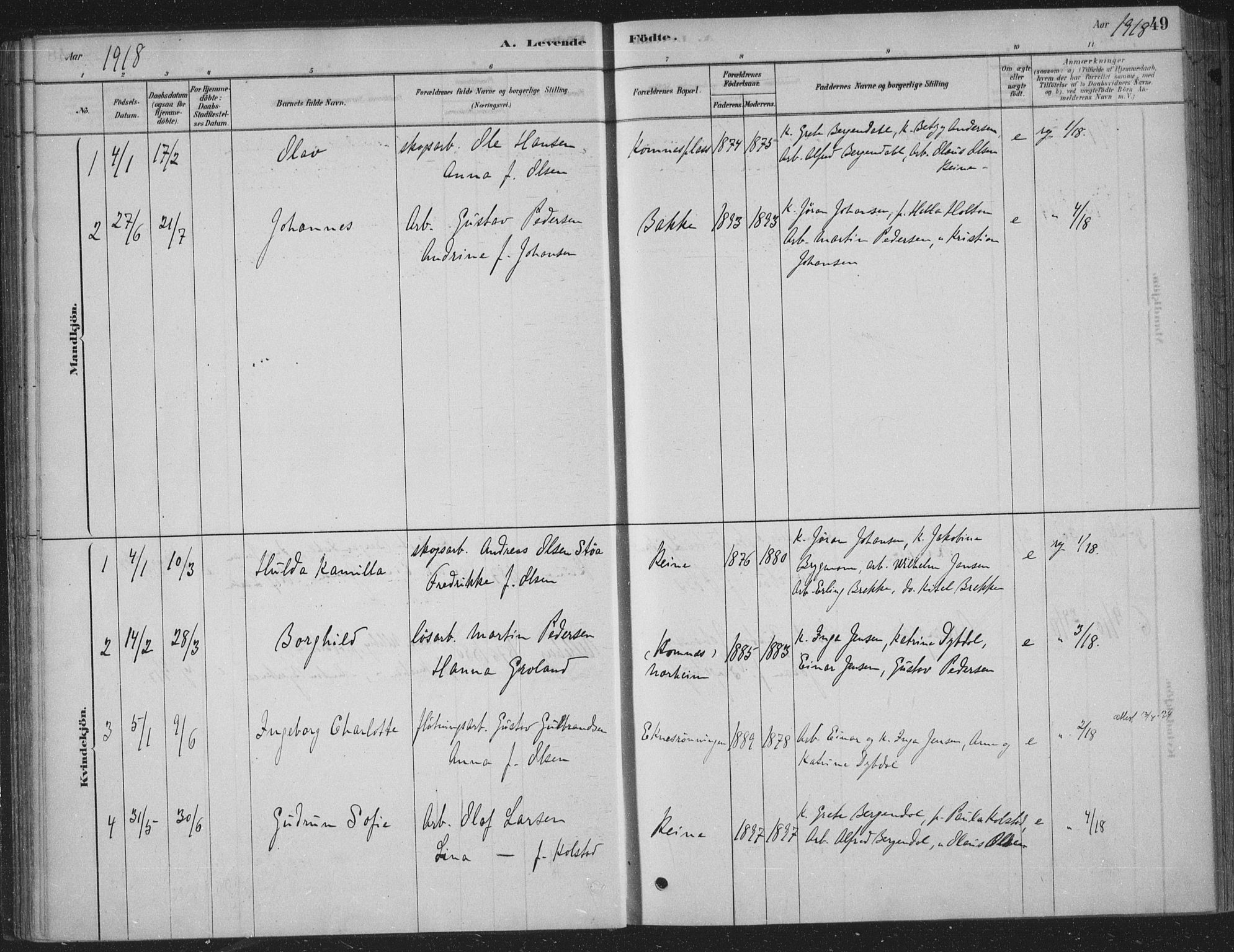 Sandsvær kirkebøker, AV/SAKO-A-244/F/Fe/L0001: Parish register (official) no. V 1, 1878-1936, p. 49