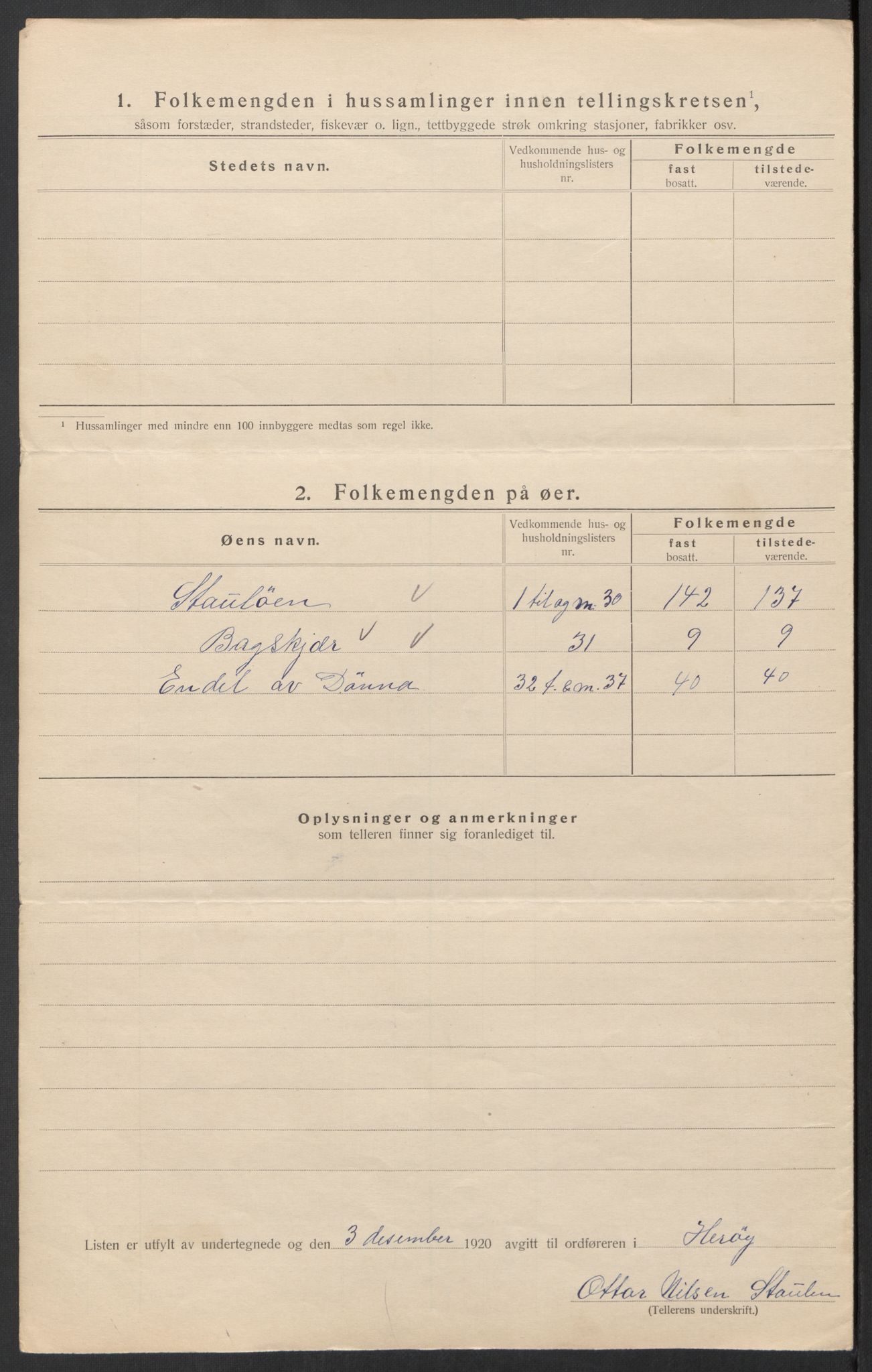 SAT, 1920 census for Herøy, 1920, p. 23