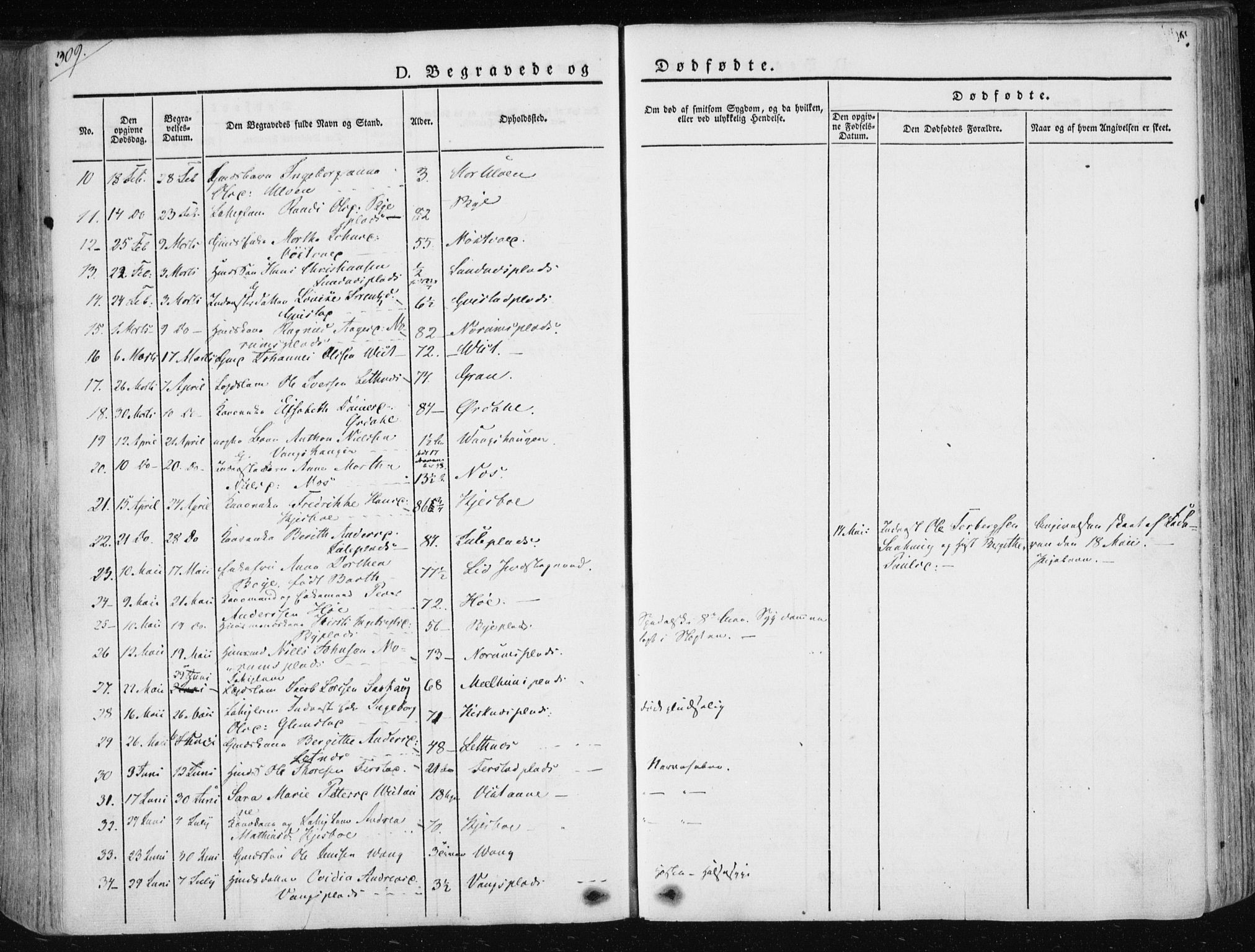 Ministerialprotokoller, klokkerbøker og fødselsregistre - Nord-Trøndelag, SAT/A-1458/730/L0280: Parish register (official) no. 730A07 /1, 1840-1854, p. 309