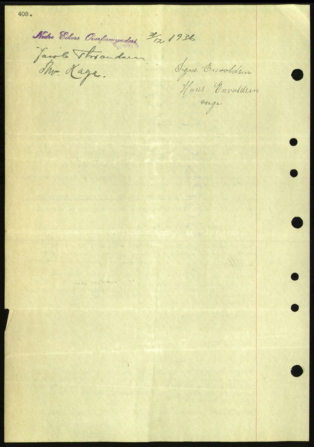 Eiker, Modum og Sigdal sorenskriveri, SAKO/A-123/G/Ga/Gab/L0034: Mortgage book no. A4, 1936-1937, Diary no: : 3108/1936