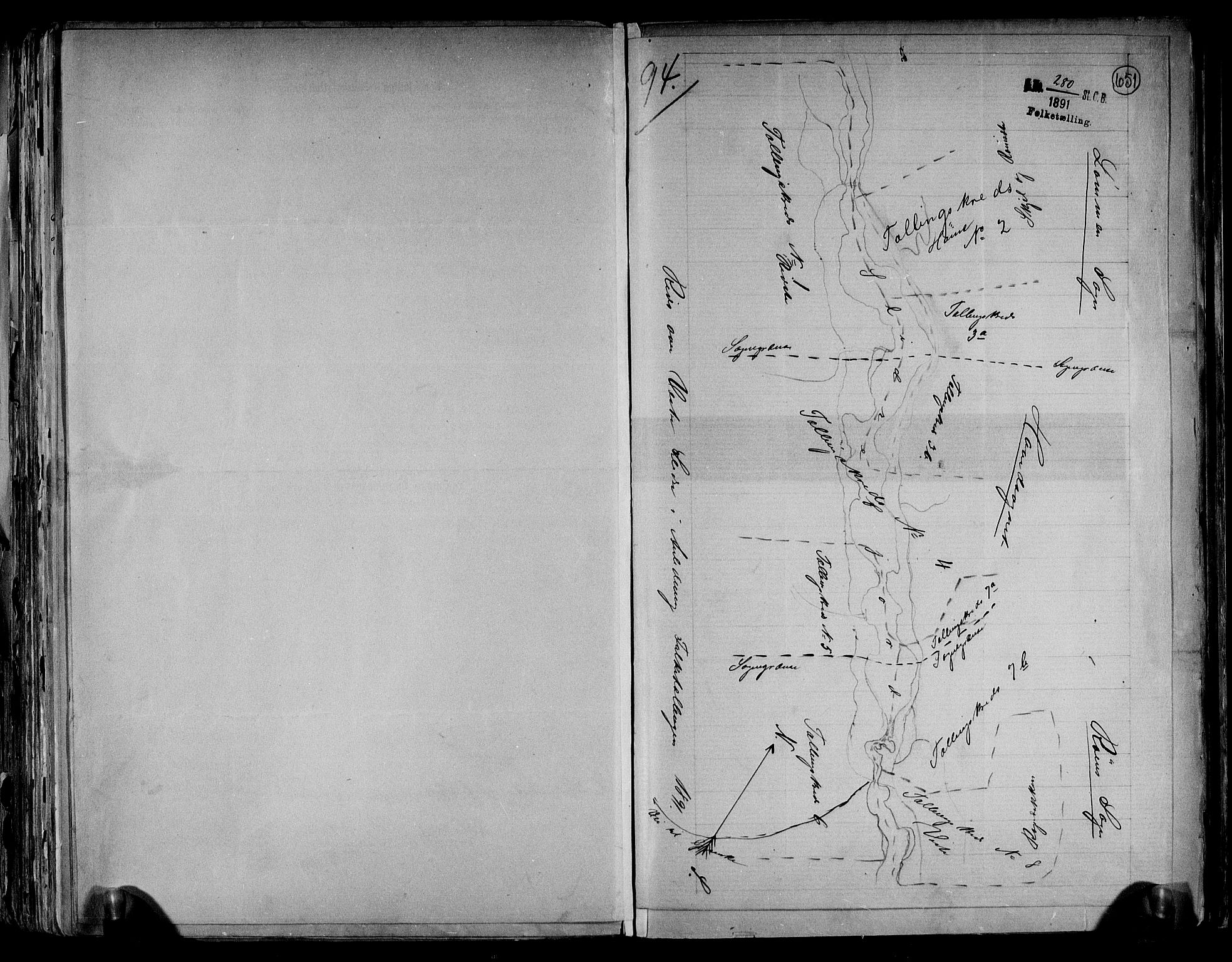 RA, 1891 census for 0543 Vestre Slidre, 1891, p. 4