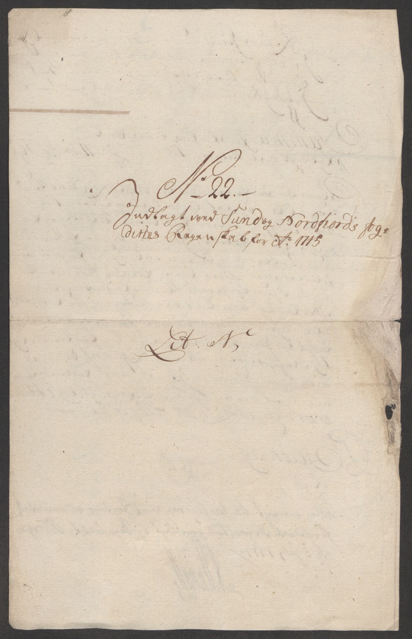 Rentekammeret inntil 1814, Reviderte regnskaper, Fogderegnskap, AV/RA-EA-4092/R53/L3439: Fogderegnskap Sunn- og Nordfjord, 1715, p. 425