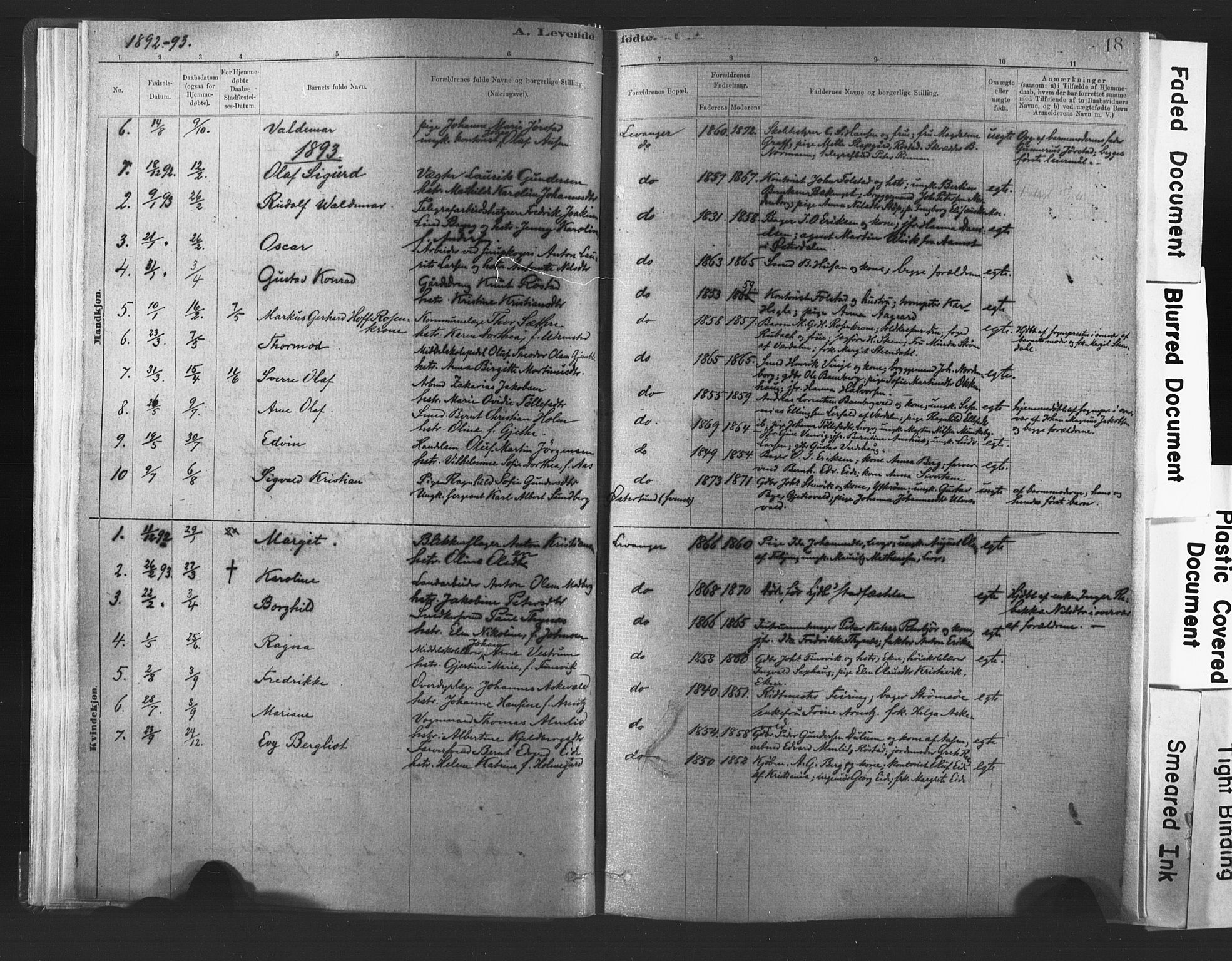Ministerialprotokoller, klokkerbøker og fødselsregistre - Nord-Trøndelag, SAT/A-1458/720/L0189: Parish register (official) no. 720A05, 1880-1911, p. 18