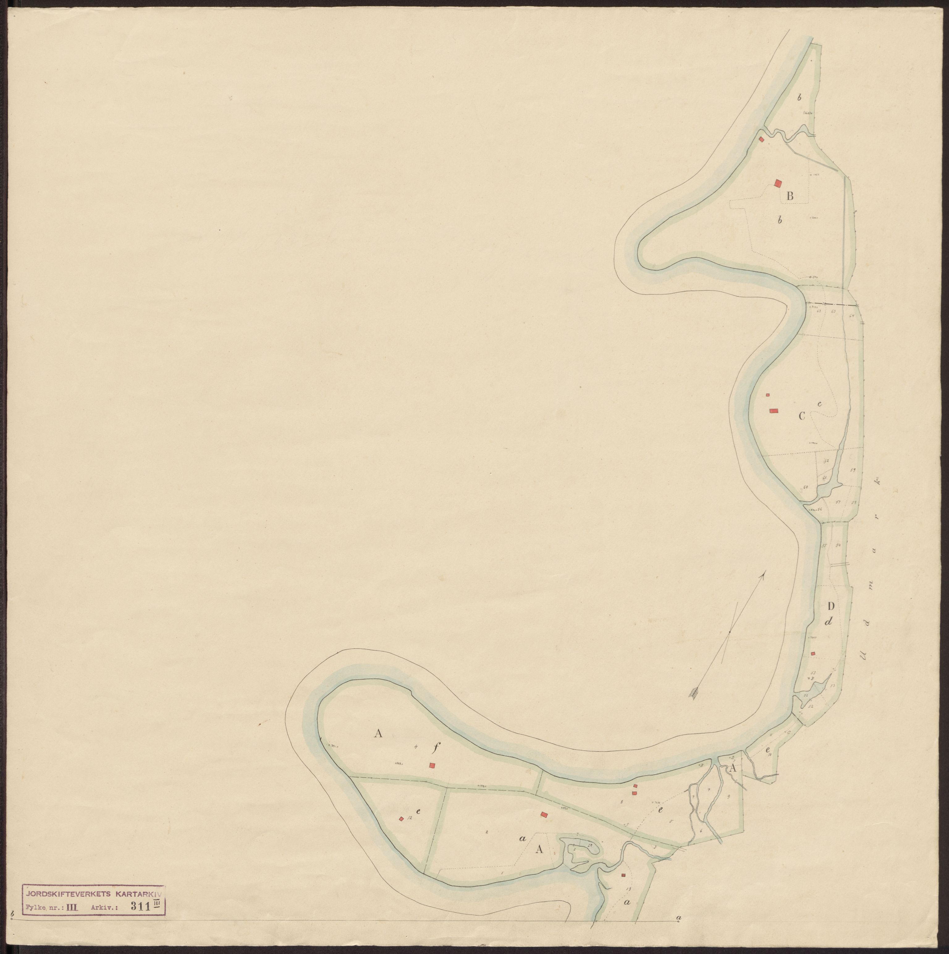 Jordskifteverkets kartarkiv, AV/RA-S-3929/T, 1859-1988, p. 509