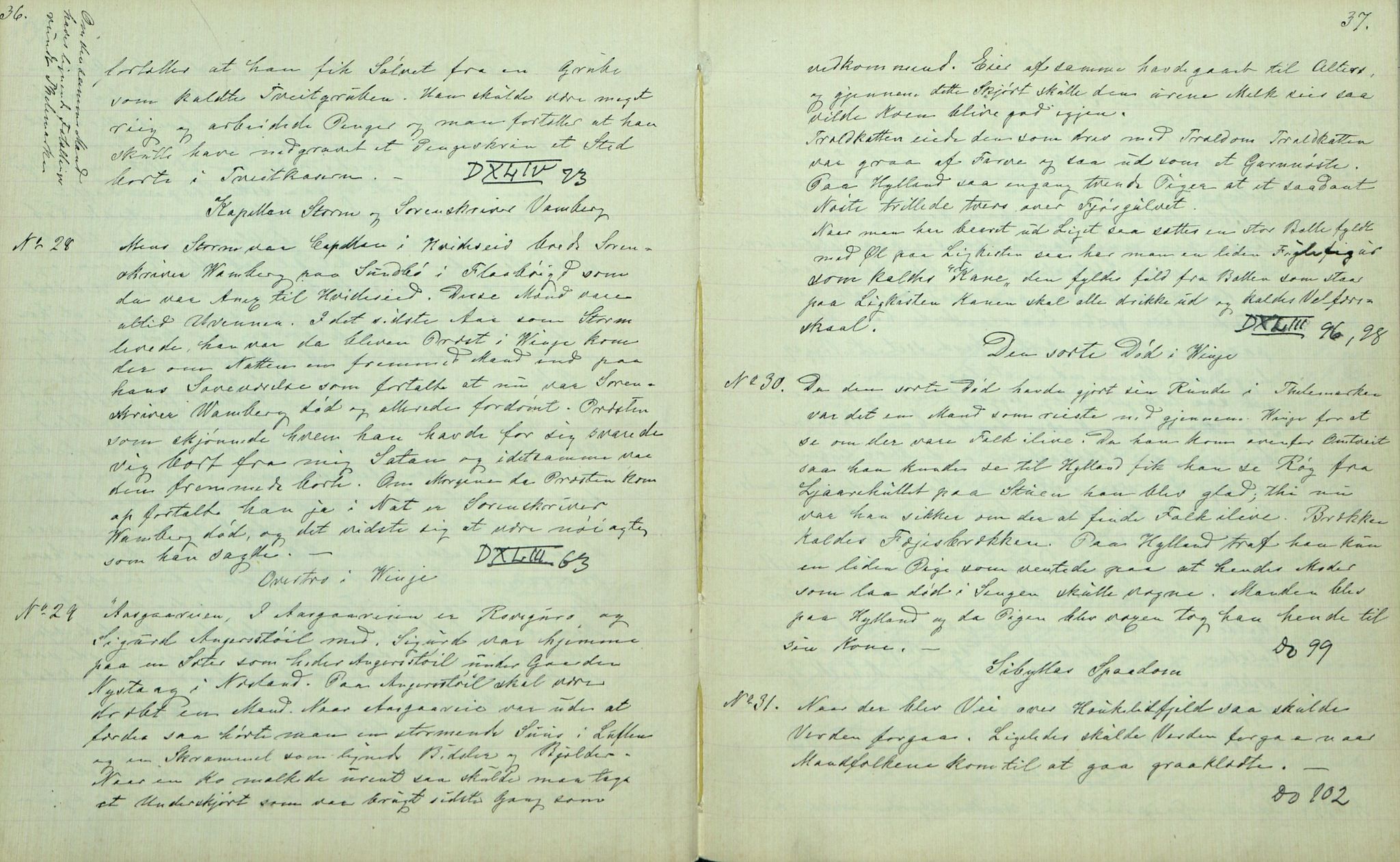 Rikard Berge, TEMU/TGM-A-1003/F/L0007/0008: 251-299 / 258 Bø. Samlet af H. N. Tvedten, 1894, p. 36-37