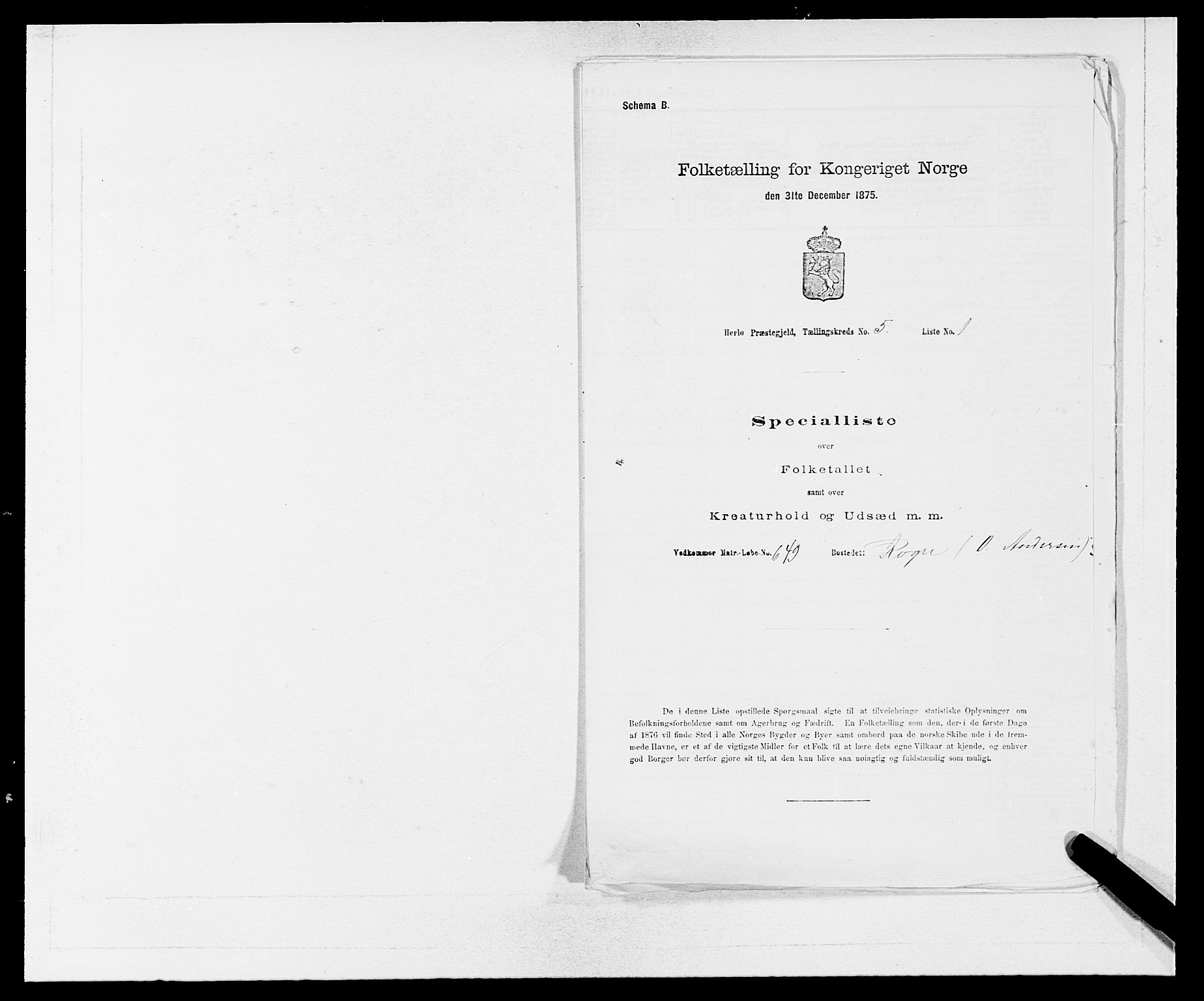 SAB, 1875 census for 1258P Herdla, 1875, p. 621