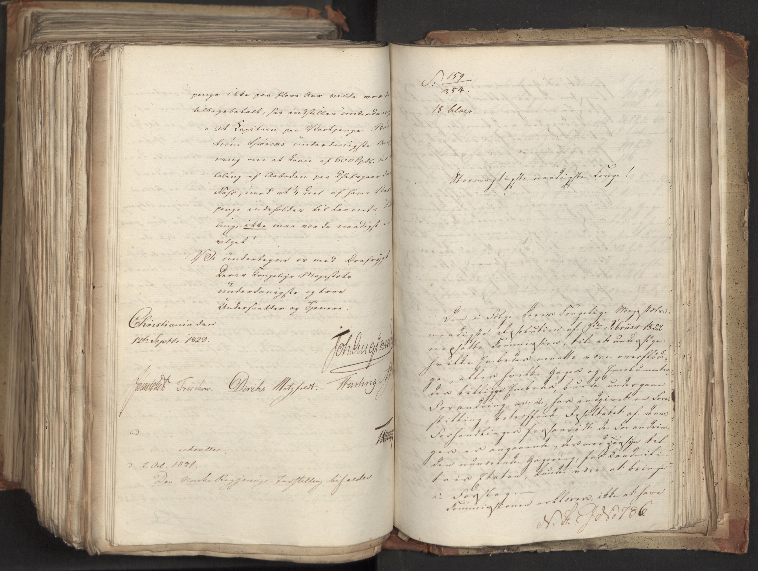 Statsrådsavdelingen i Stockholm, AV/RA-S-1003/D/Da/L0035: Regjeringsinnstillinger nr. 541-840, 1823, p. 672