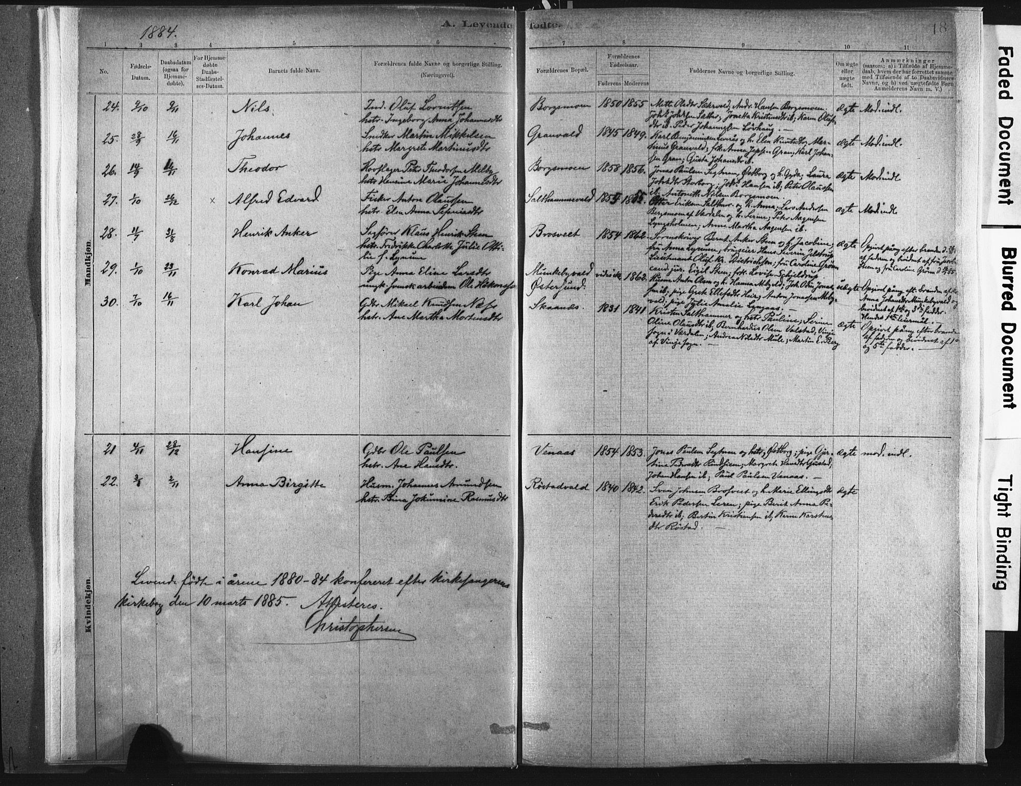 Ministerialprotokoller, klokkerbøker og fødselsregistre - Nord-Trøndelag, SAT/A-1458/721/L0207: Parish register (official) no. 721A02, 1880-1911, p. 18