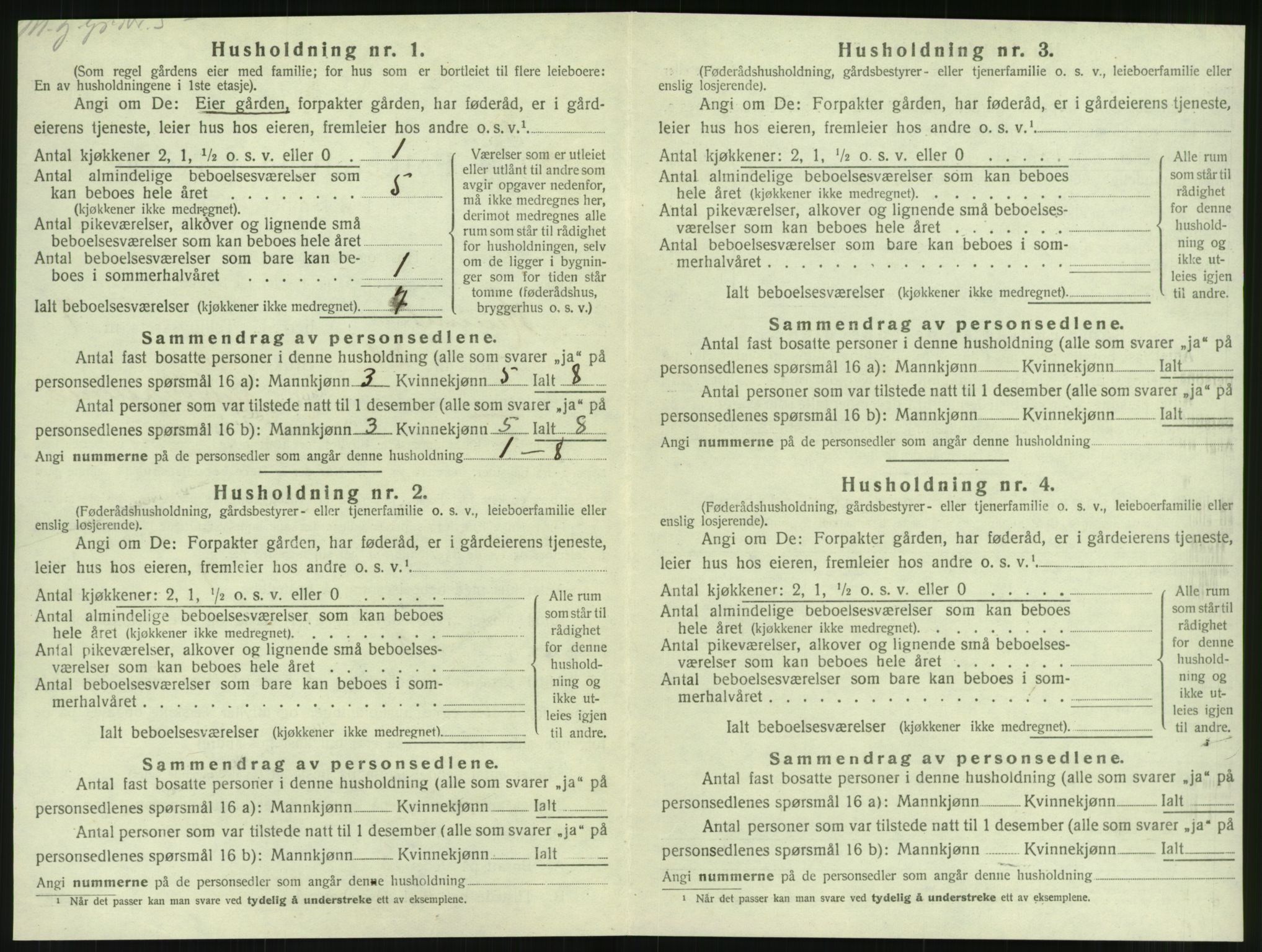 SAT, 1920 census for Hemnes, 1920, p. 1055