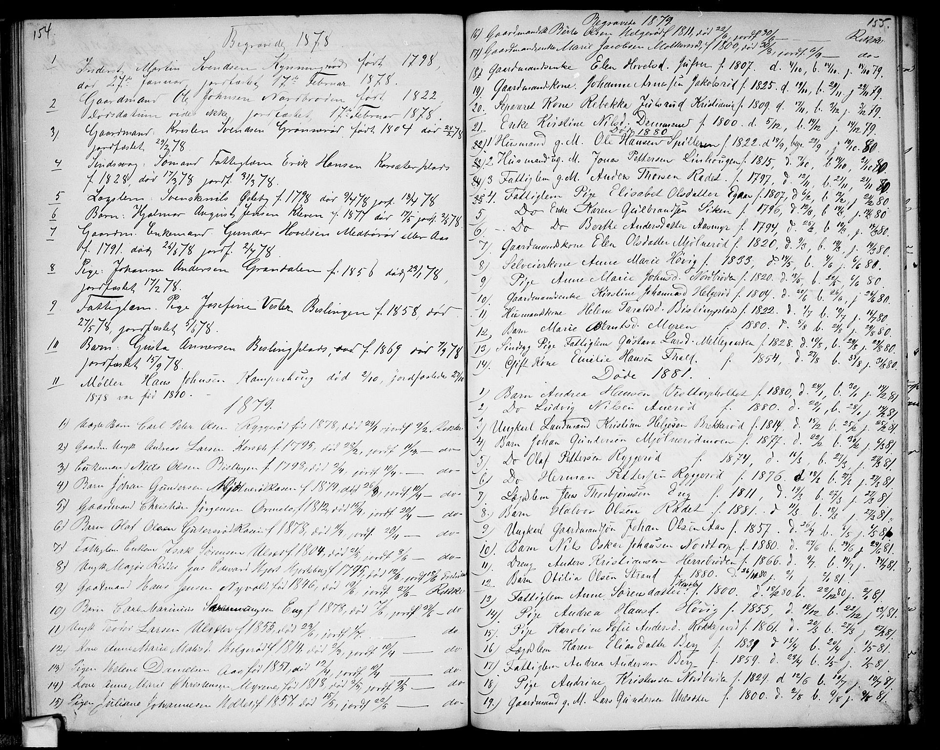 Berg prestekontor Kirkebøker, AV/SAO-A-10902/G/Gc/L0002: Parish register (copy) no. III 2, 1856-1887, p. 154-155