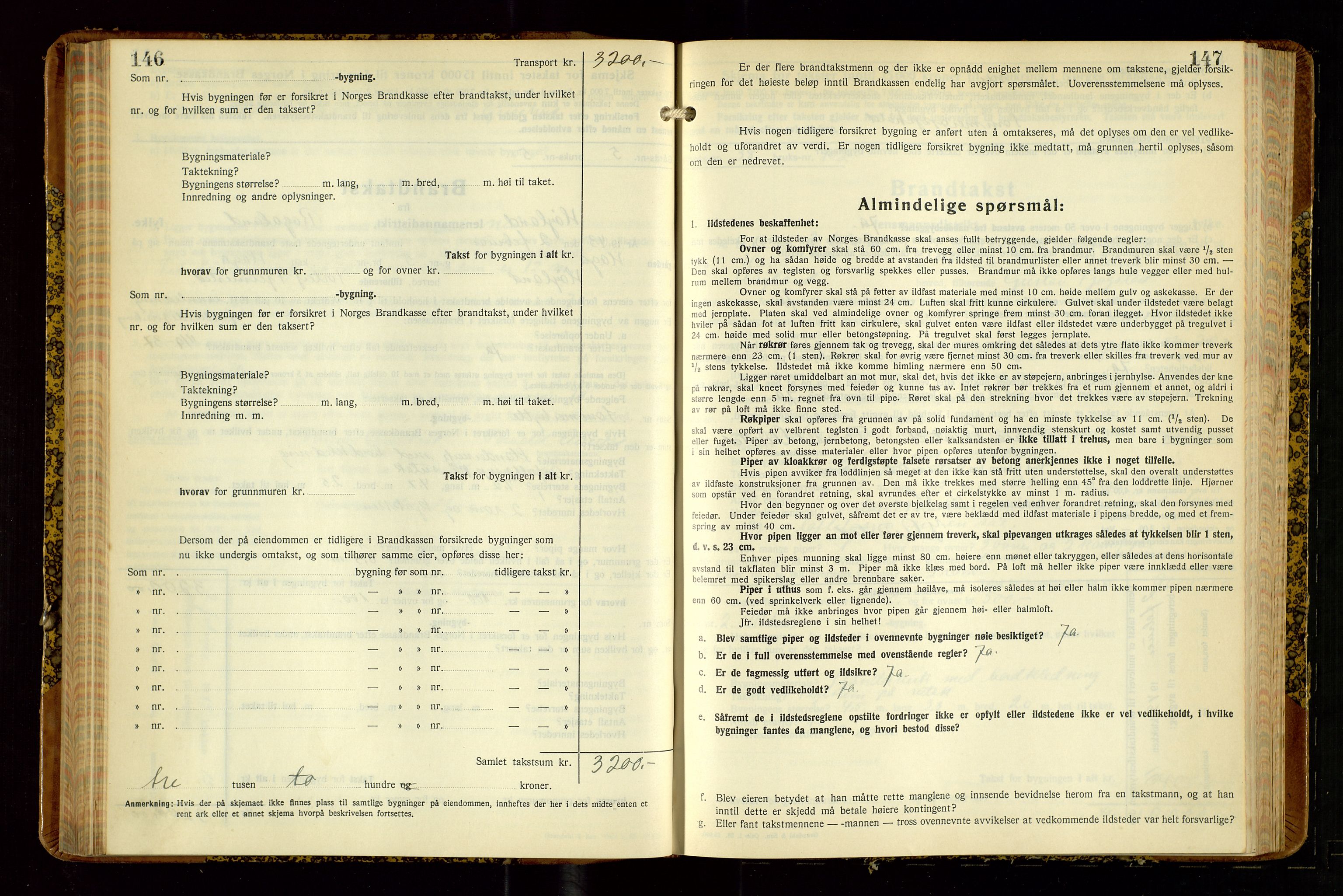 Høyland/Sandnes lensmannskontor, AV/SAST-A-100166/Gob/L0008: "Branntakstprotokoll", 1940-1952, p. 146-147