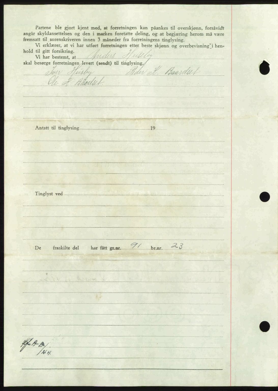 Nordmøre sorenskriveri, AV/SAT-A-4132/1/2/2Ca: Mortgage book no. A102, 1946-1946, Diary no: : 1614/1946