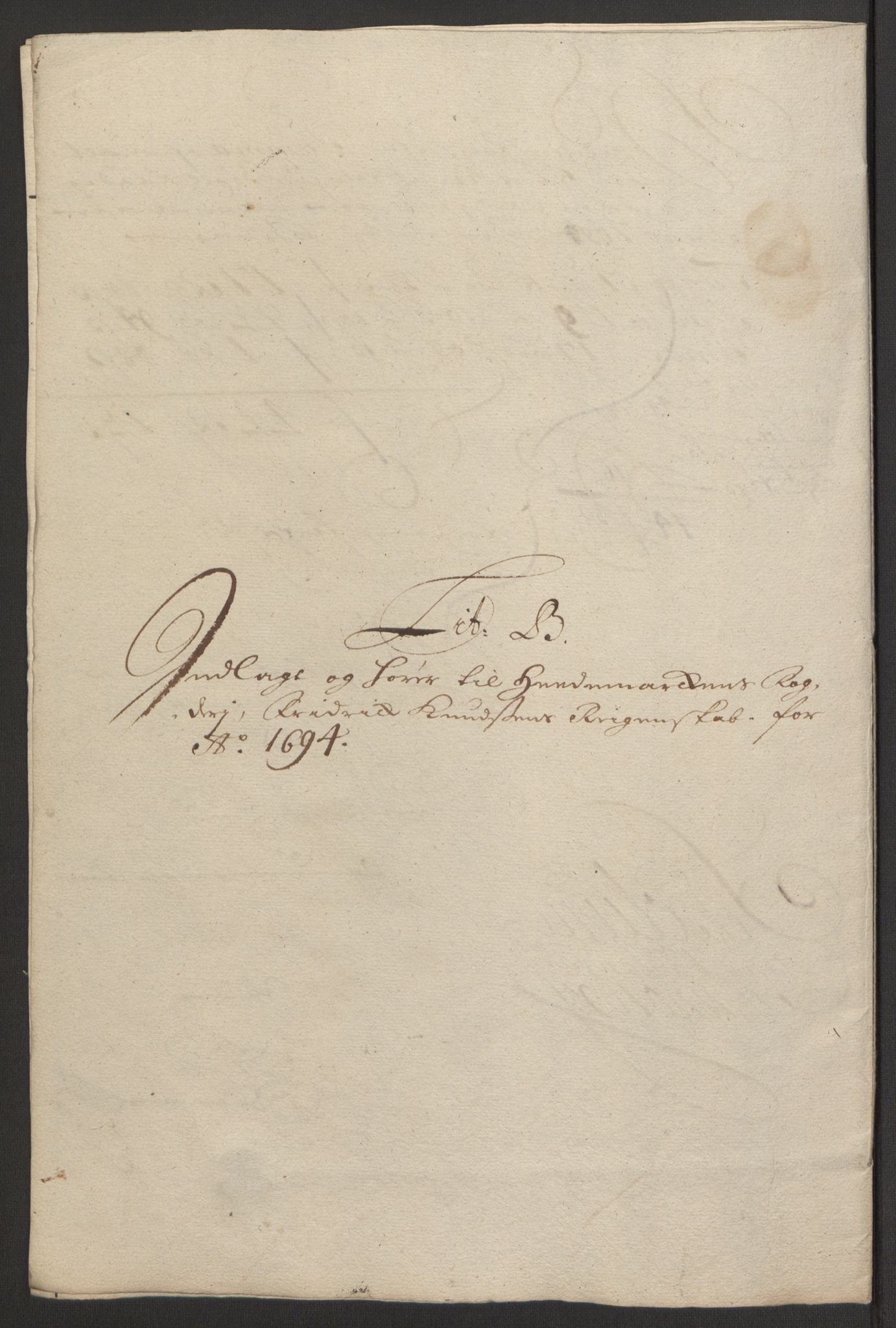 Rentekammeret inntil 1814, Reviderte regnskaper, Fogderegnskap, RA/EA-4092/R16/L1035: Fogderegnskap Hedmark, 1694, p. 47