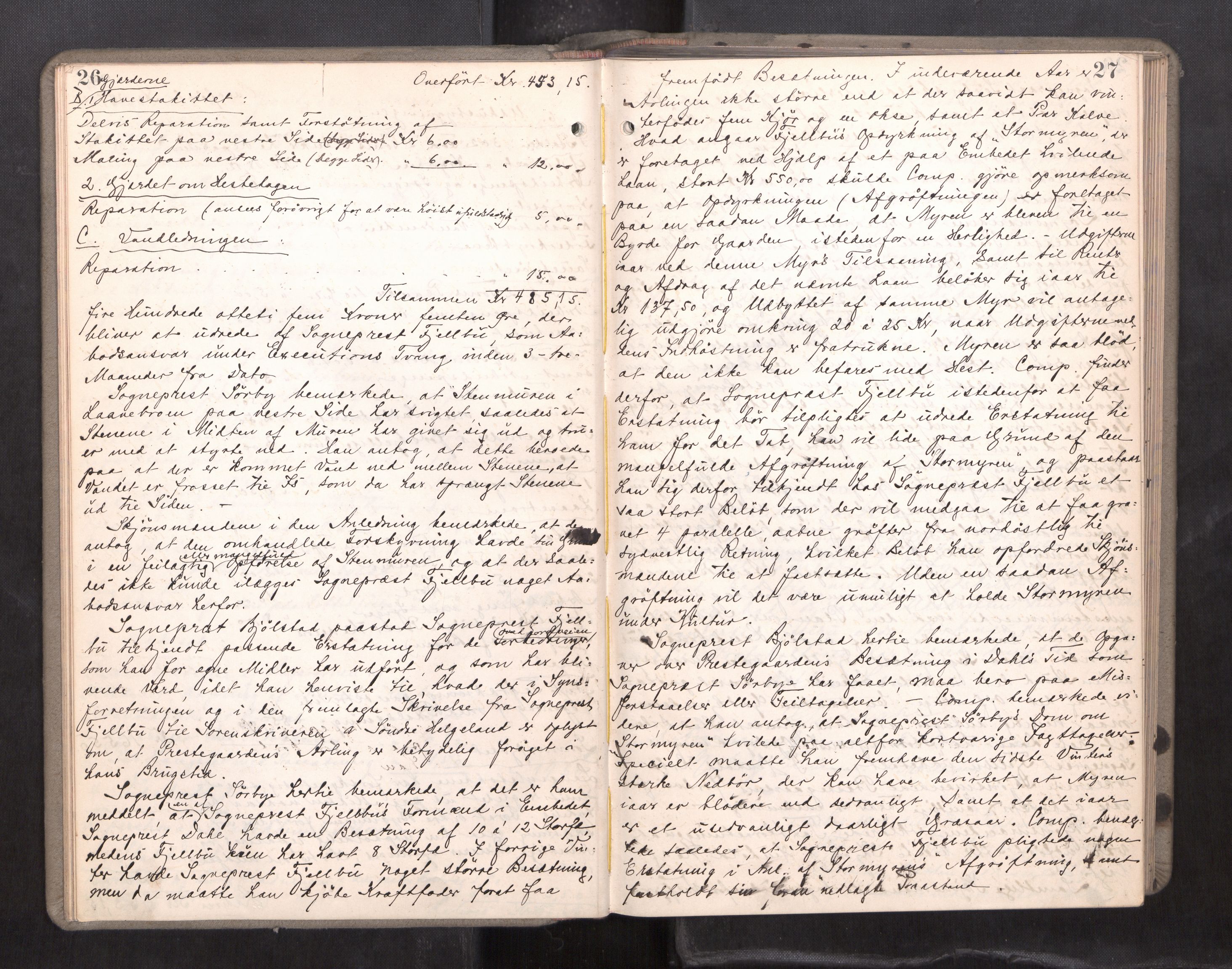 Søndre Helgeland sorenskriveri, AV/SAT-A-4575/1/1/1B/1Bb/L0003: Ekstrarettsprotokoll, 1906-1908, p. 26-27