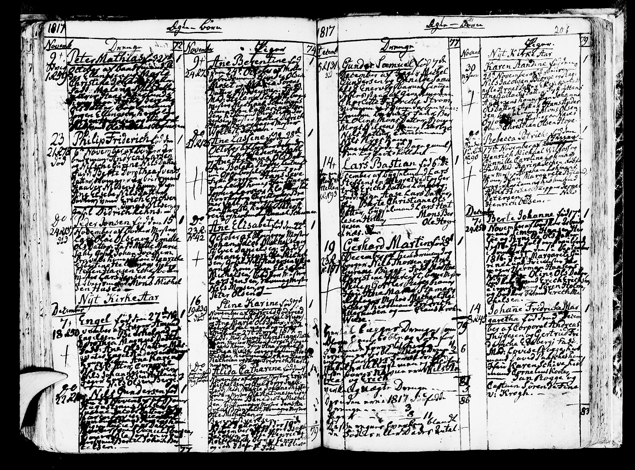 Korskirken sokneprestembete, AV/SAB-A-76101/H/Haa/L0006: Parish register (official) no. A 6, 1790-1820, p. 206