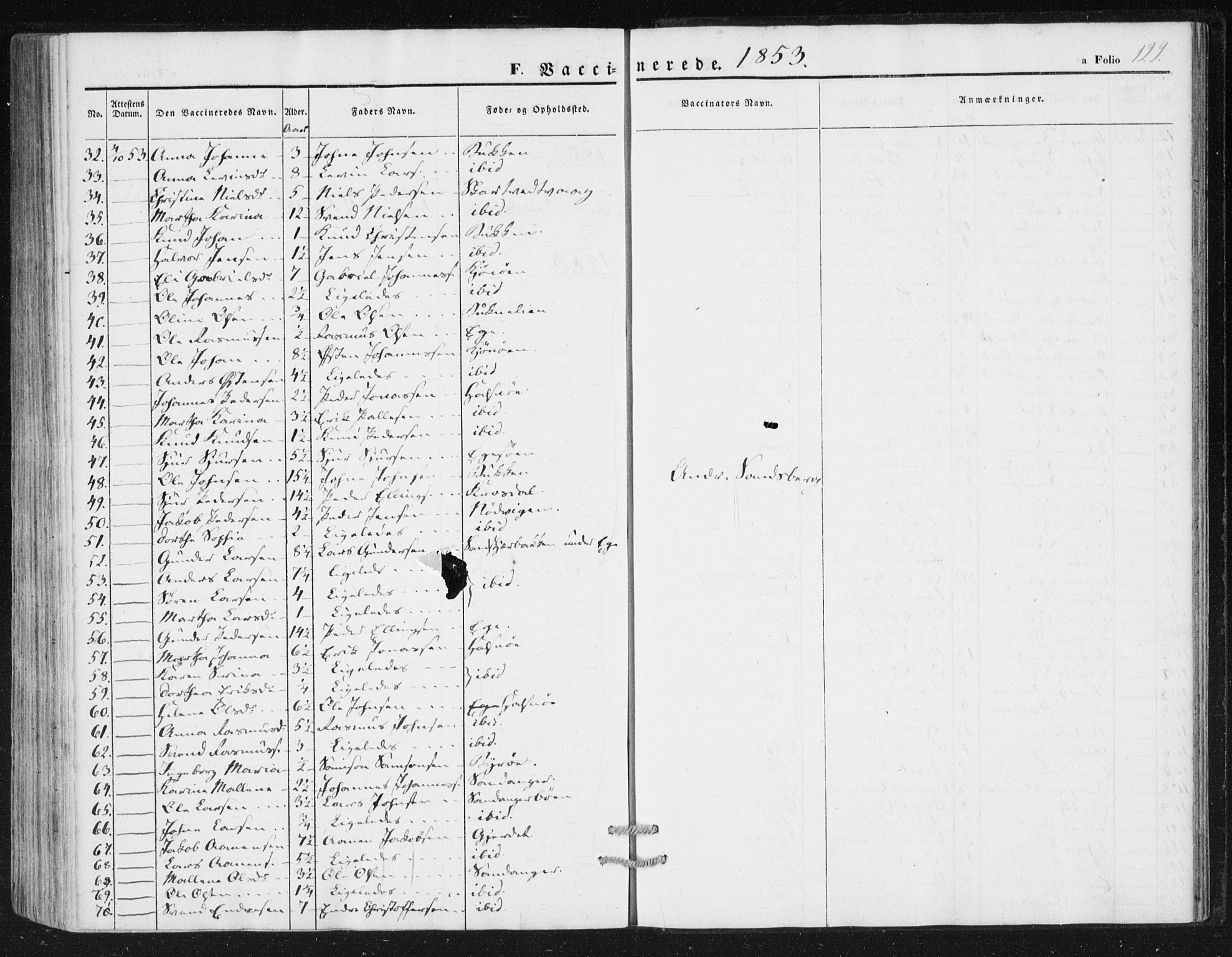 Hjelmeland sokneprestkontor, SAST/A-101843/01/IV/L0010: Parish register (official) no. A 10, 1851-1871, p. 129