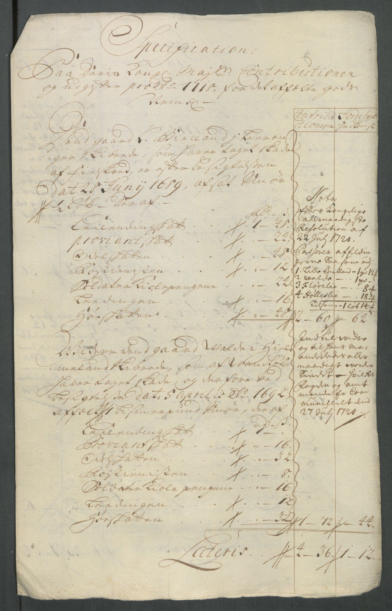 Rentekammeret inntil 1814, Reviderte regnskaper, Fogderegnskap, RA/EA-4092/R47/L2871: Fogderegnskap Ryfylke, 1718, p. 370