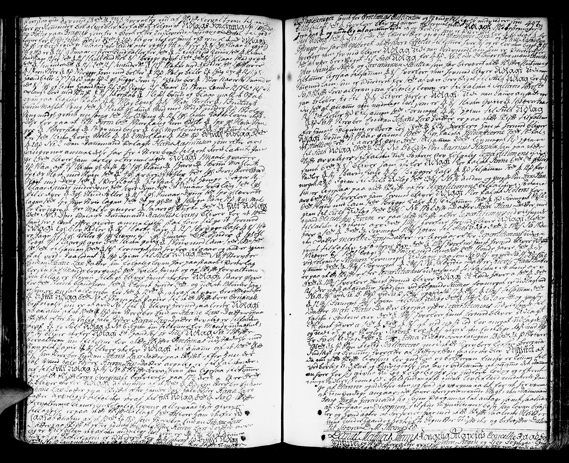 Lier, Røyken og Hurum sorenskriveri, SAKO/A-89/H/Hc/L0005: Skifteprotokoll, 1760-1774, p. 496b-497a