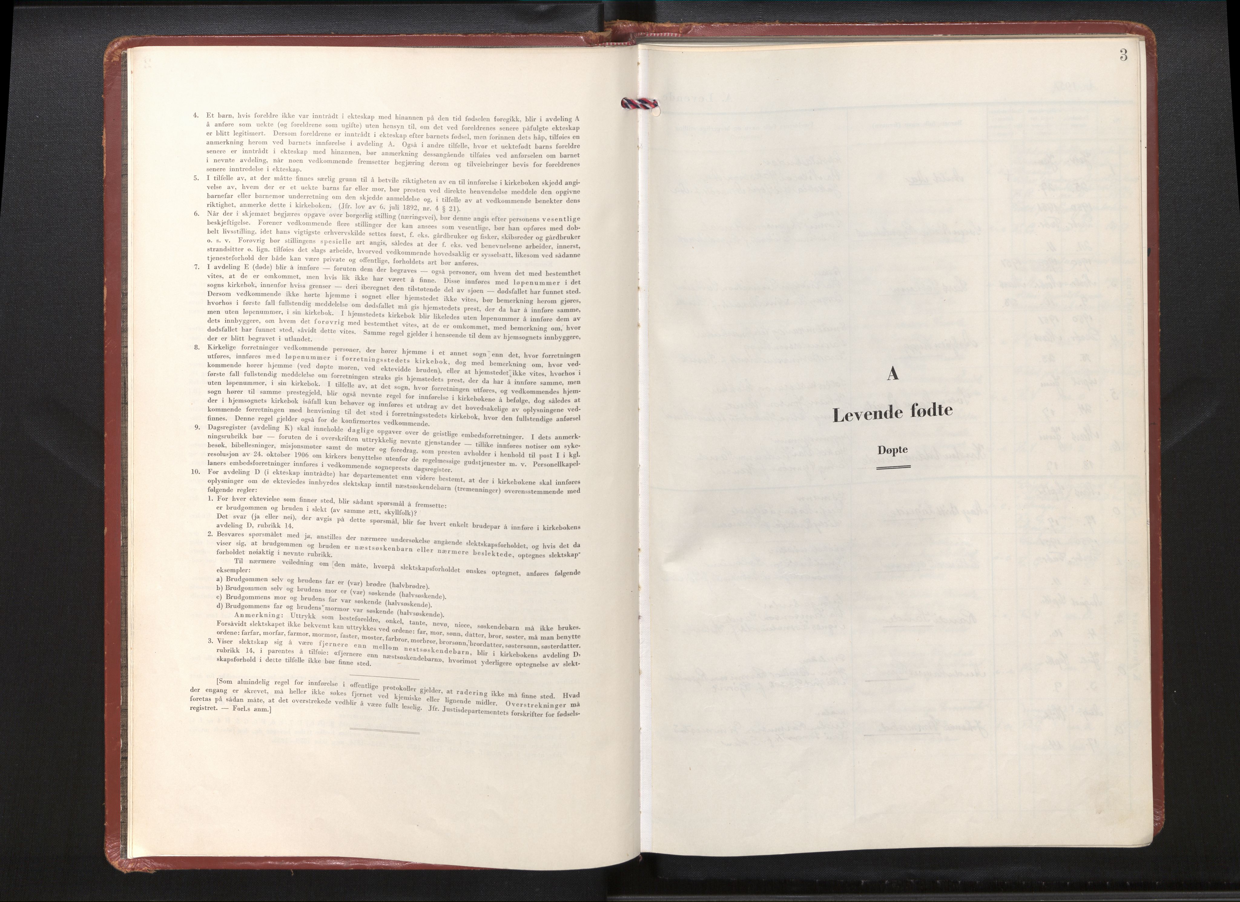 Gloppen sokneprestembete, SAB/A-80101/H/Haa/Haad/L0004: Parish register (official) no. D 4, 1951-1973, p. 2b-3a