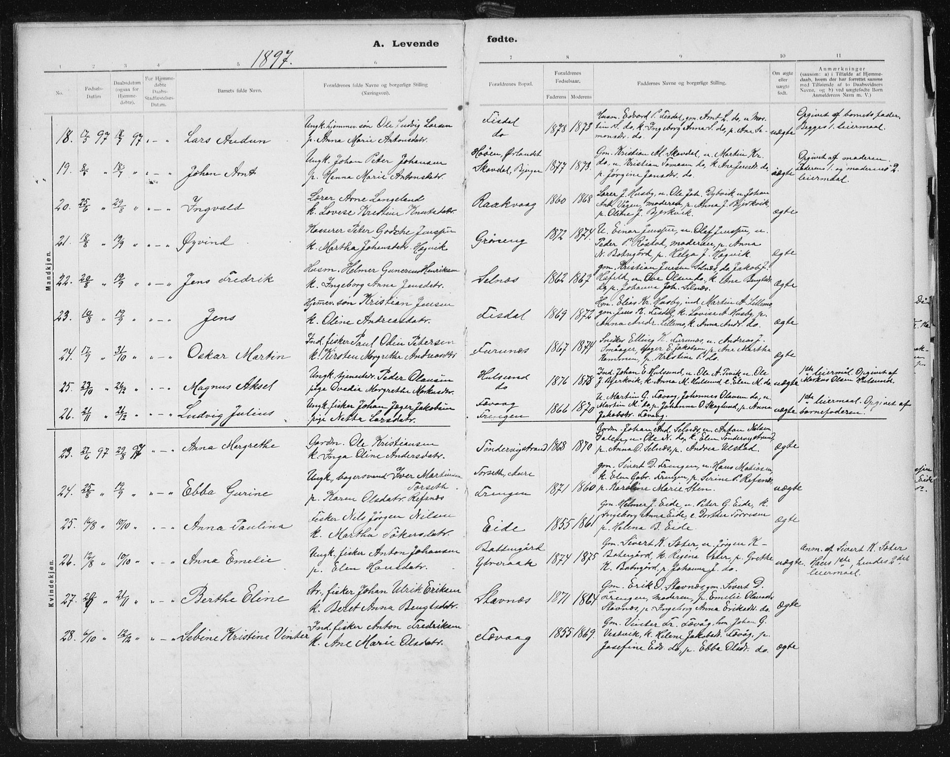 Ministerialprotokoller, klokkerbøker og fødselsregistre - Sør-Trøndelag, AV/SAT-A-1456/653/L0660: Parish register (copy) no. 653C04, 1894-1919