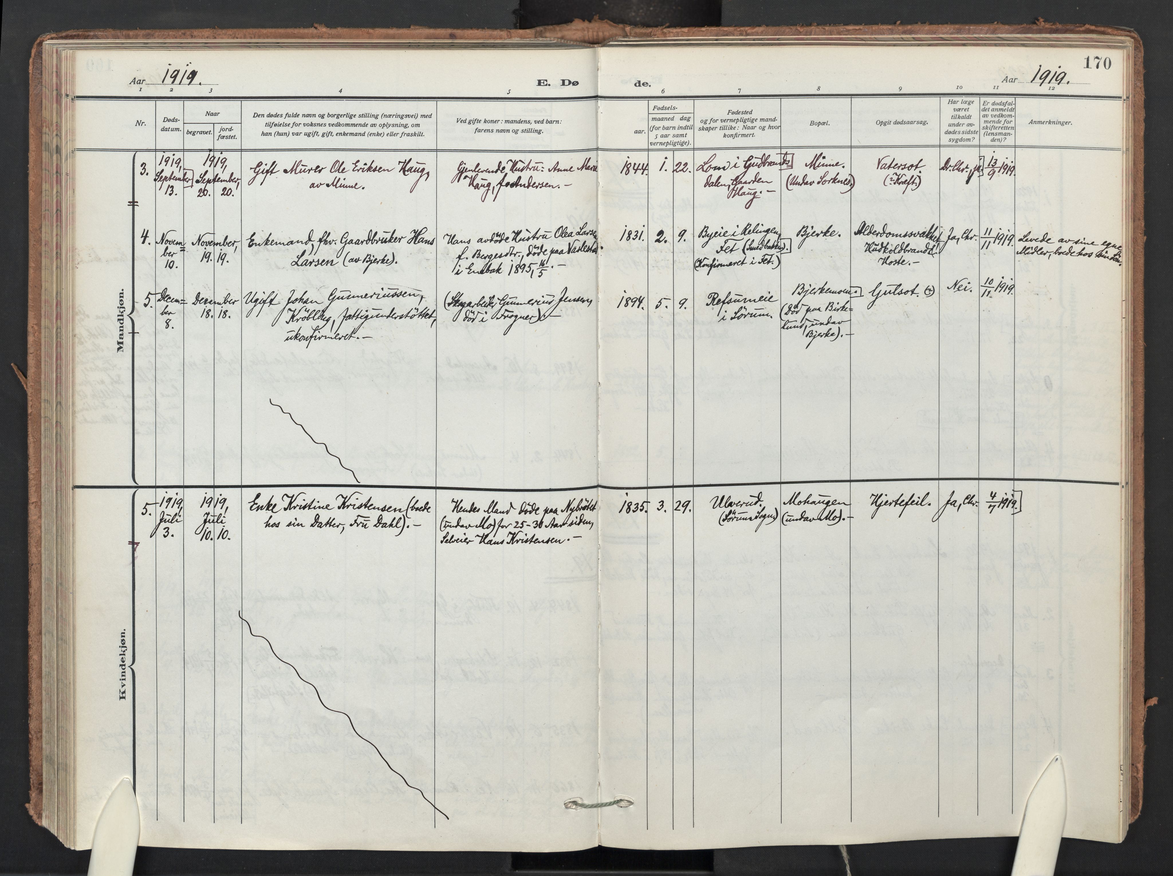 Sørum prestekontor Kirkebøker, AV/SAO-A-10303/F/Fb/L0002: Parish register (official) no. II 2, 1915-1954, p. 170