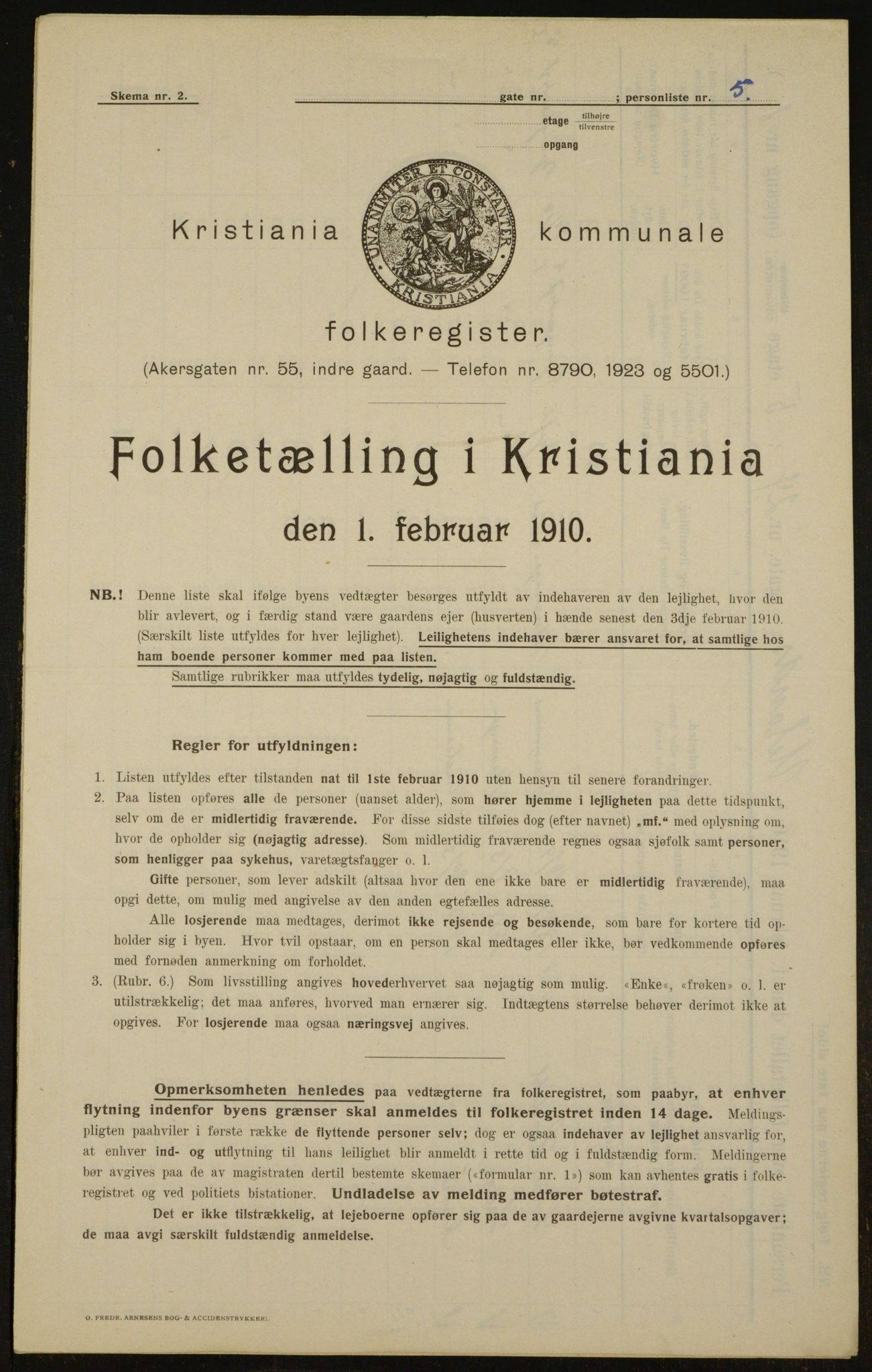 OBA, Municipal Census 1910 for Kristiania, 1910, p. 112547