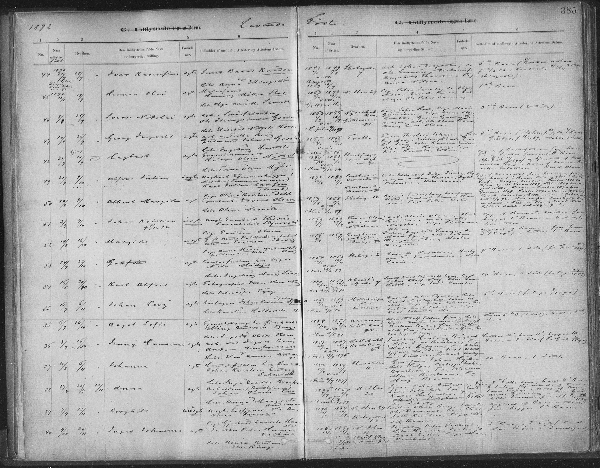 Ministerialprotokoller, klokkerbøker og fødselsregistre - Sør-Trøndelag, SAT/A-1456/603/L0163: Parish register (official) no. 603A02, 1879-1895, p. 385