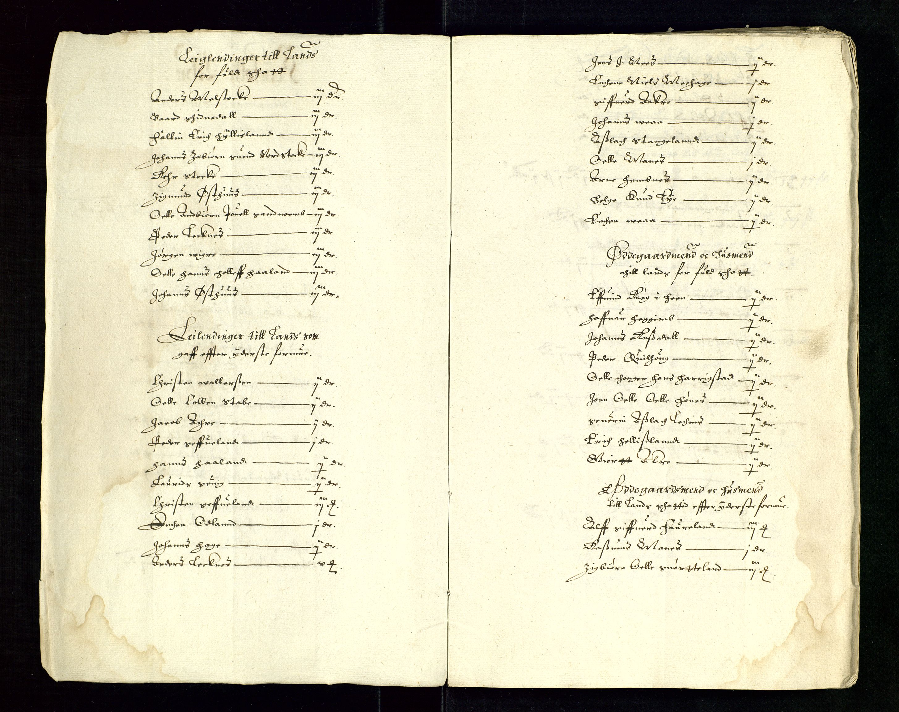 Stavanger len, AV/SAST-A-101870/Ob/L0022: Diverse, 1625-1641, p. 232