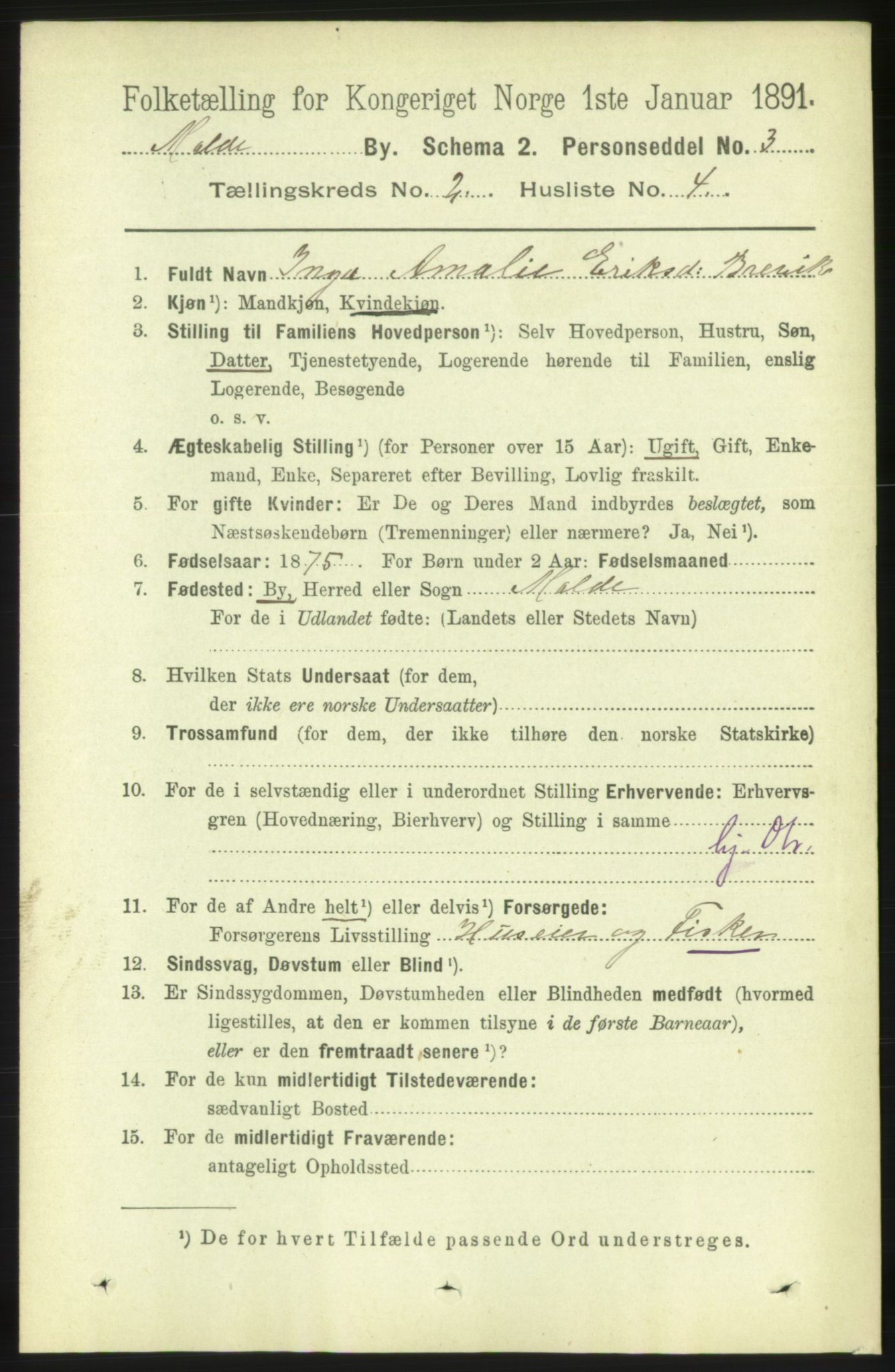 RA, 1891 census for 1502 Molde, 1891, p. 1459