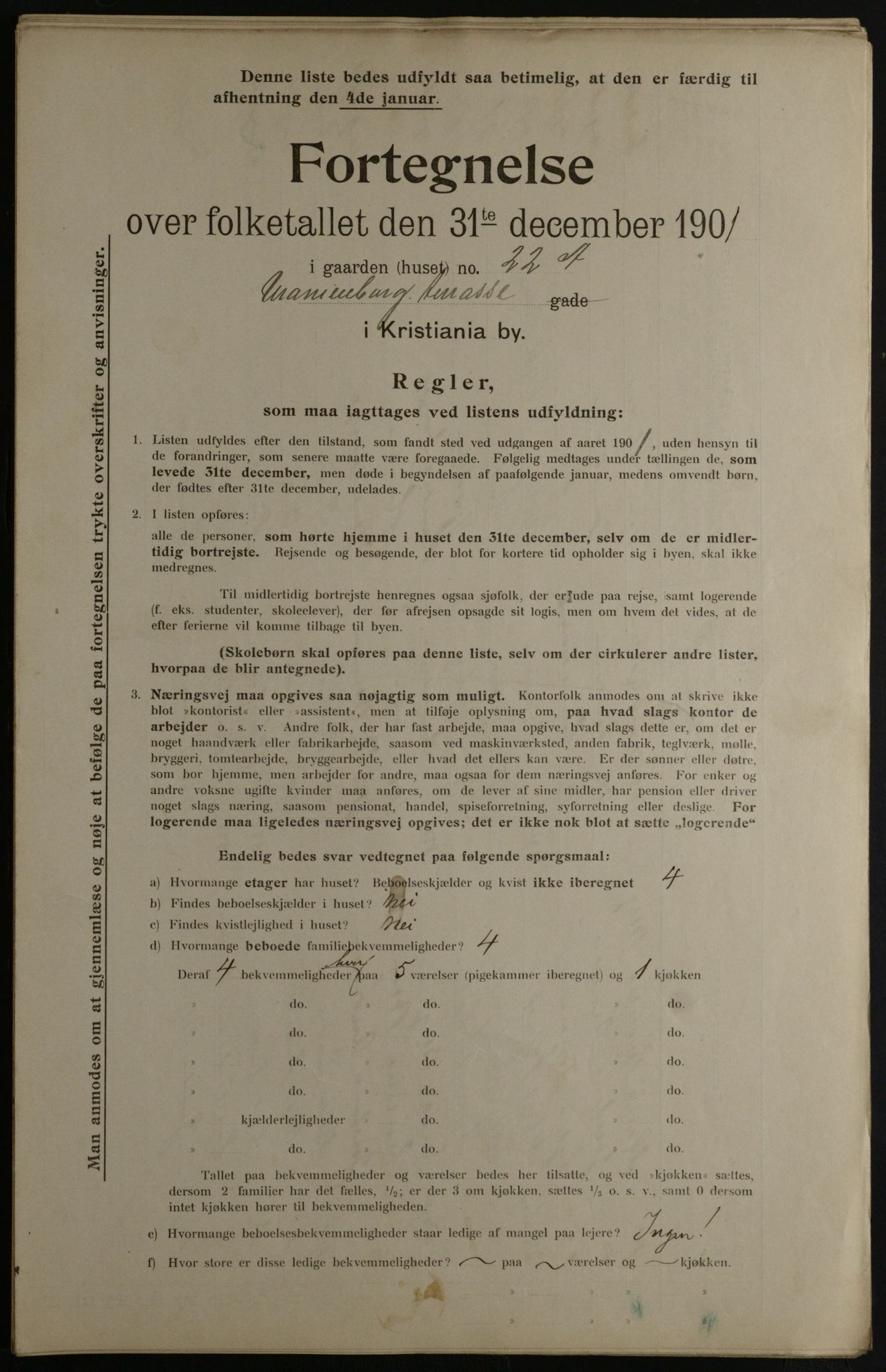 OBA, Municipal Census 1901 for Kristiania, 1901, p. 18442