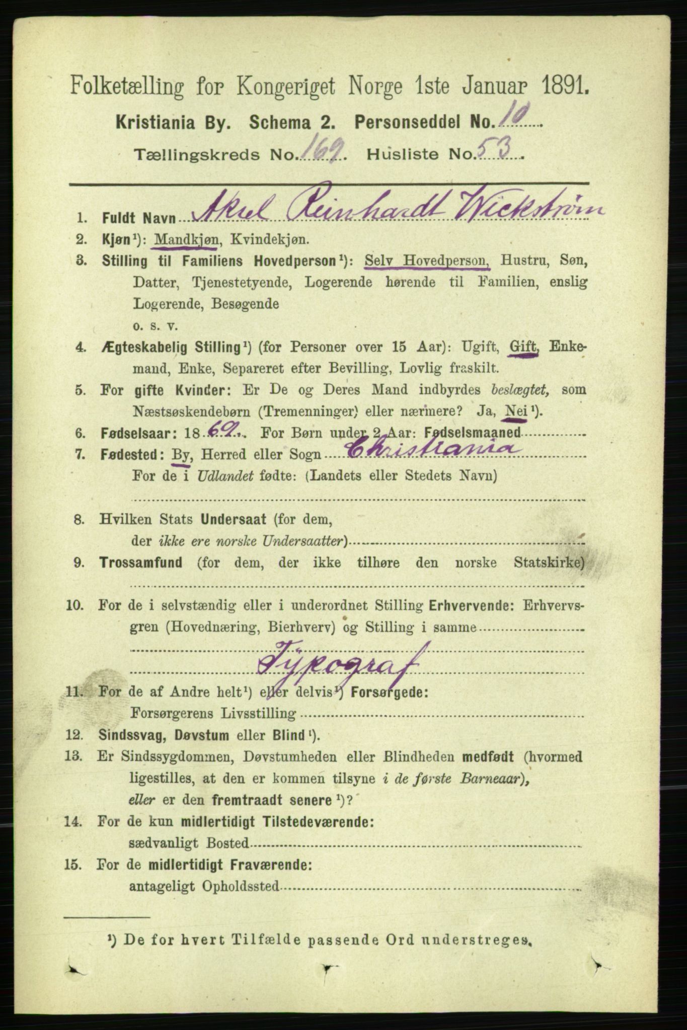 RA, 1891 census for 0301 Kristiania, 1891, p. 99484