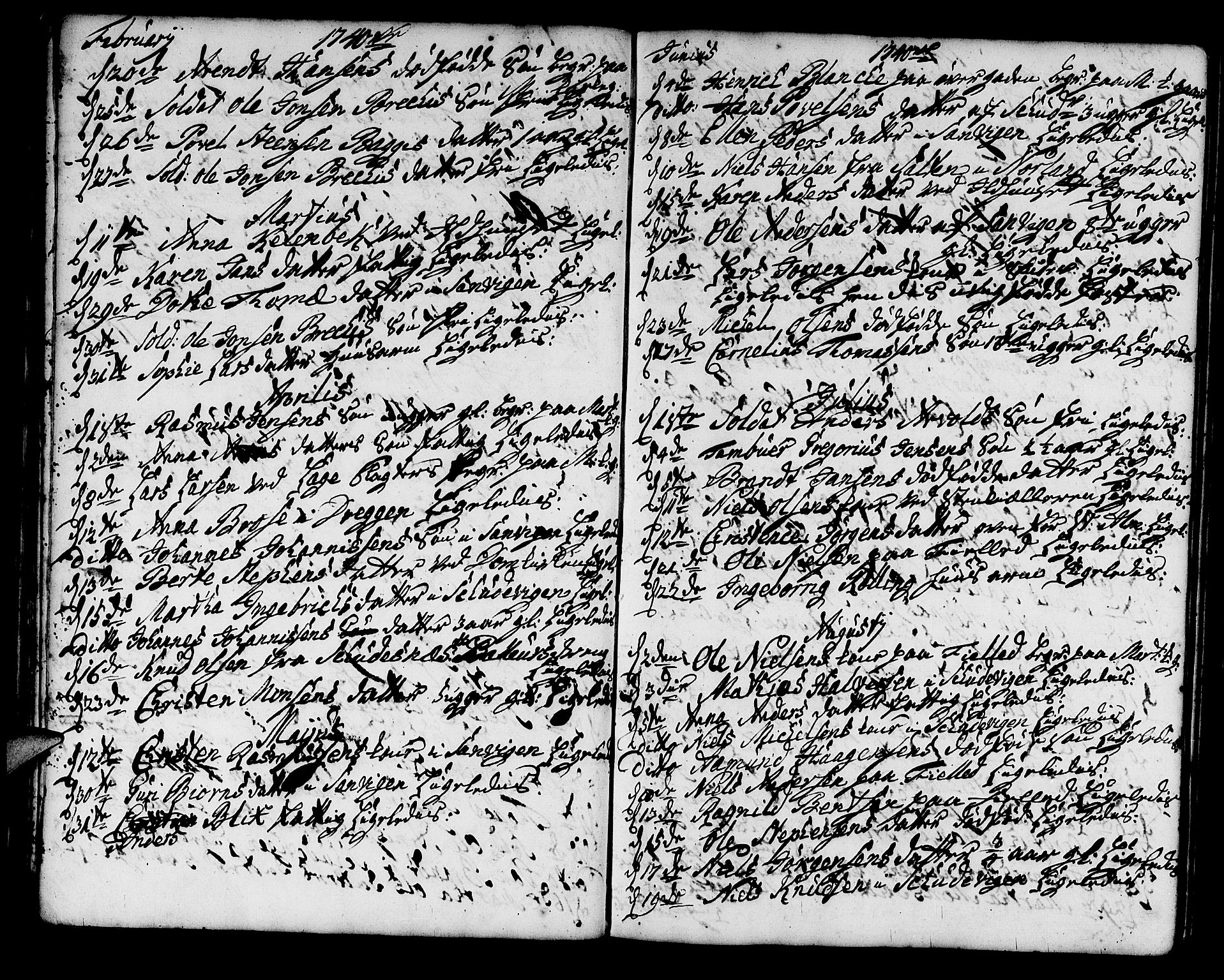 Korskirken sokneprestembete, SAB/A-76101/H/Haa/L0011: Parish register (official) no. A 11, 1731-1785, p. 26