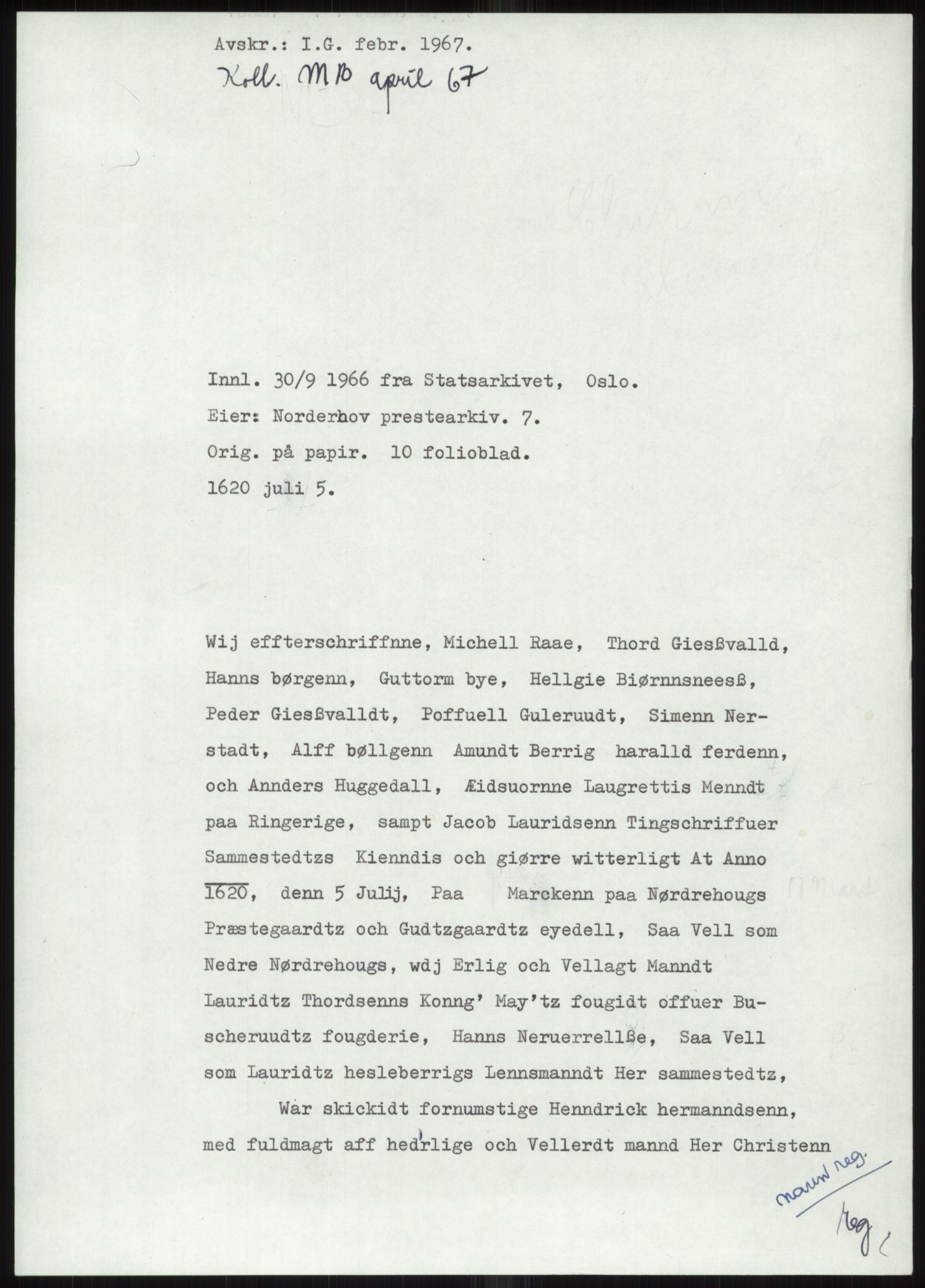 Samlinger til kildeutgivelse, Diplomavskriftsamlingen, RA/EA-4053/H/Ha, p. 551