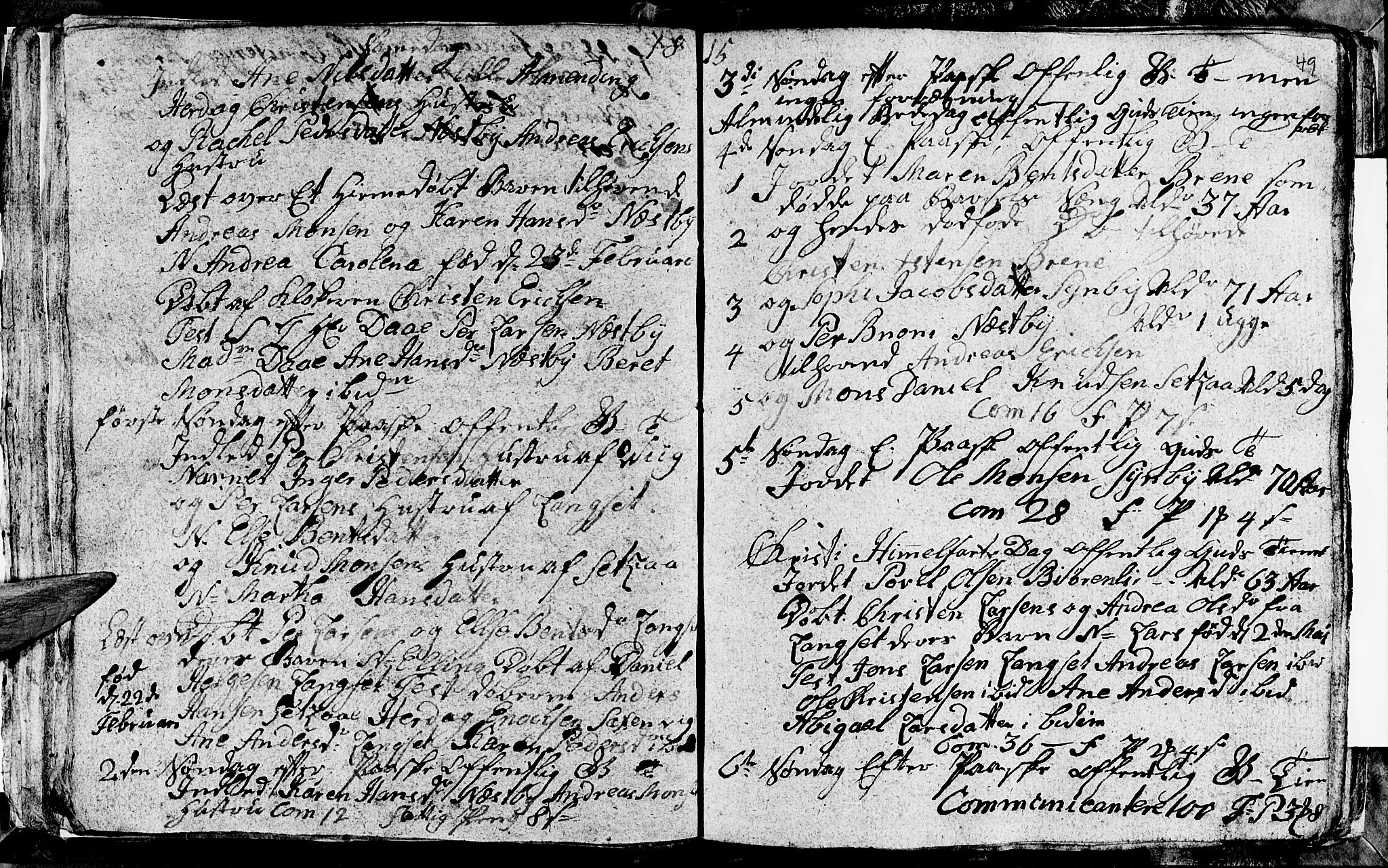 Ministerialprotokoller, klokkerbøker og fødselsregistre - Nordland, AV/SAT-A-1459/847/L0675: Parish register (copy) no. 847C03, 1808-1820, p. 49