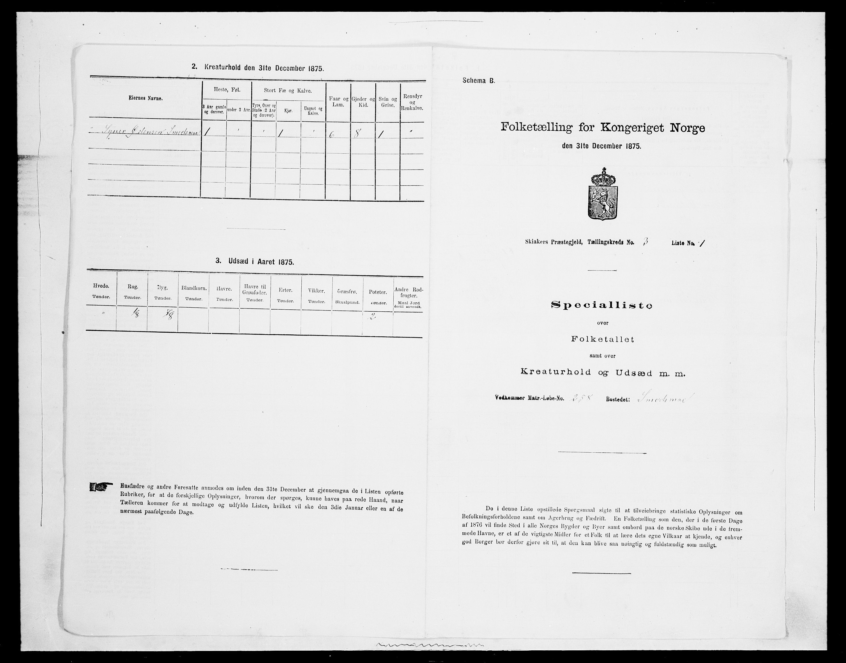 SAH, 1875 census for 0513P Skjåk, 1875, p. 299
