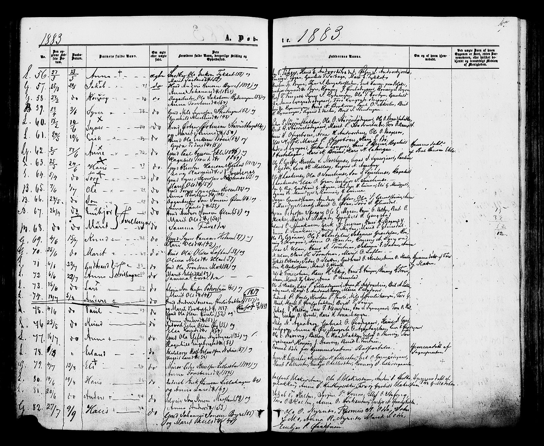 Lom prestekontor, SAH/PREST-070/K/L0007: Parish register (official) no. 7, 1863-1884, p. 107