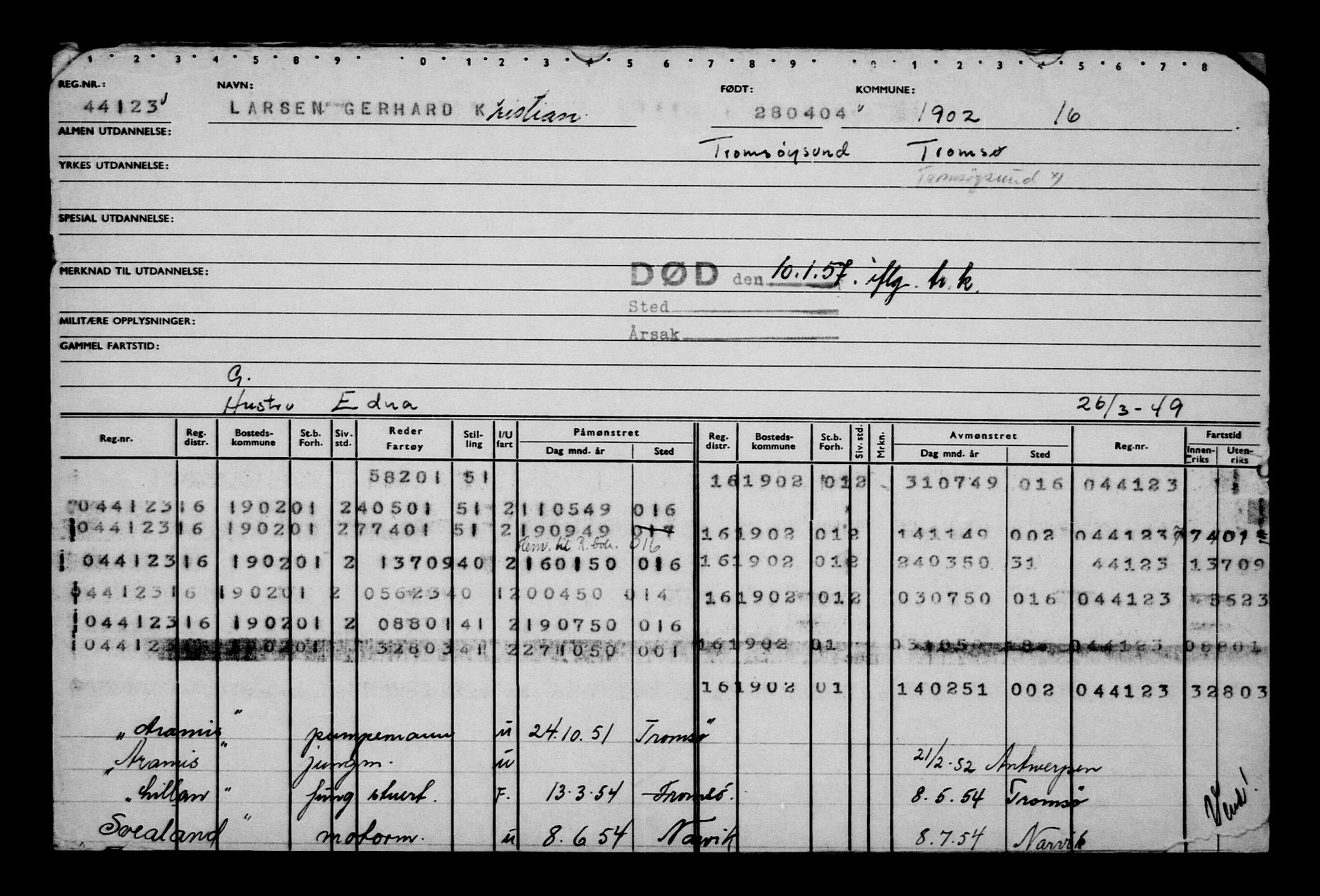 Direktoratet for sjømenn, AV/RA-S-3545/G/Gb/L0053: Hovedkort, 1904, p. 286