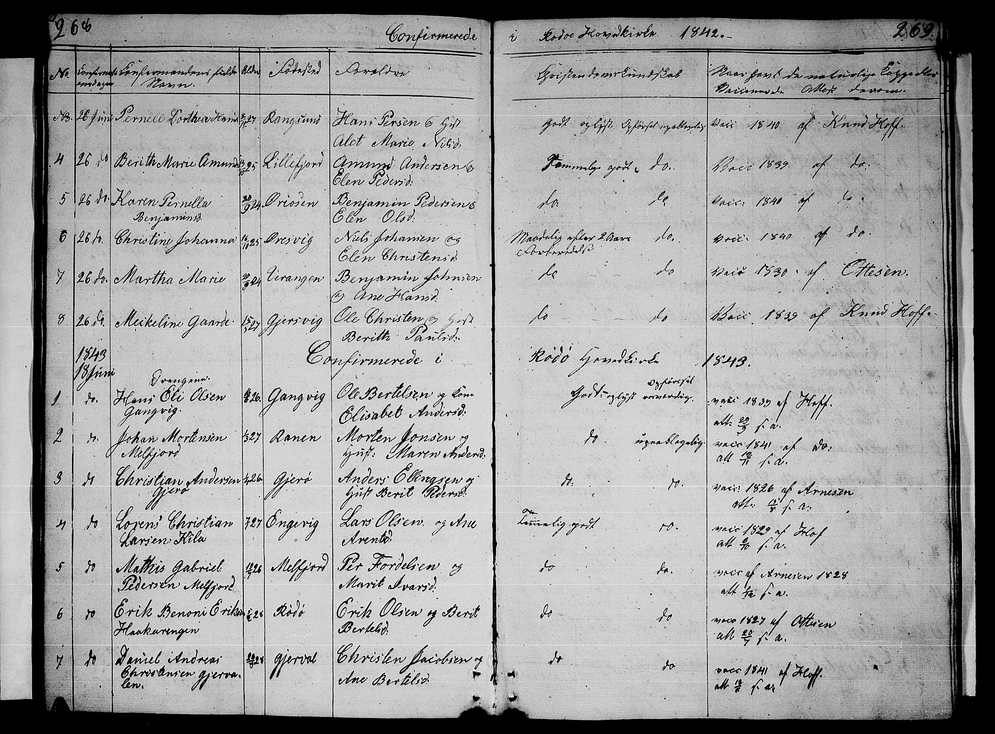 Ministerialprotokoller, klokkerbøker og fødselsregistre - Nordland, SAT/A-1459/841/L0618: Parish register (copy) no. 841C02, 1833-1855, p. 268-269