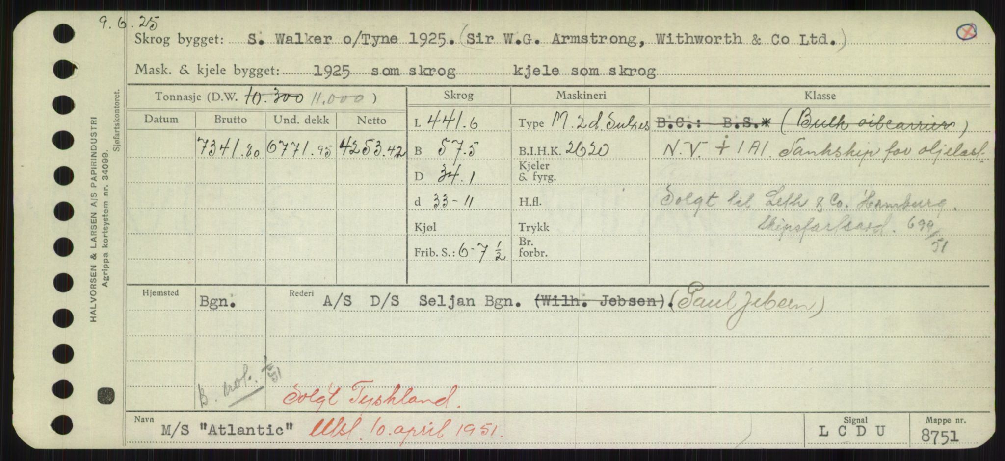 Sjøfartsdirektoratet med forløpere, Skipsmålingen, RA/S-1627/H/Hd/L0002: Fartøy, Apa-Axe, p. 365