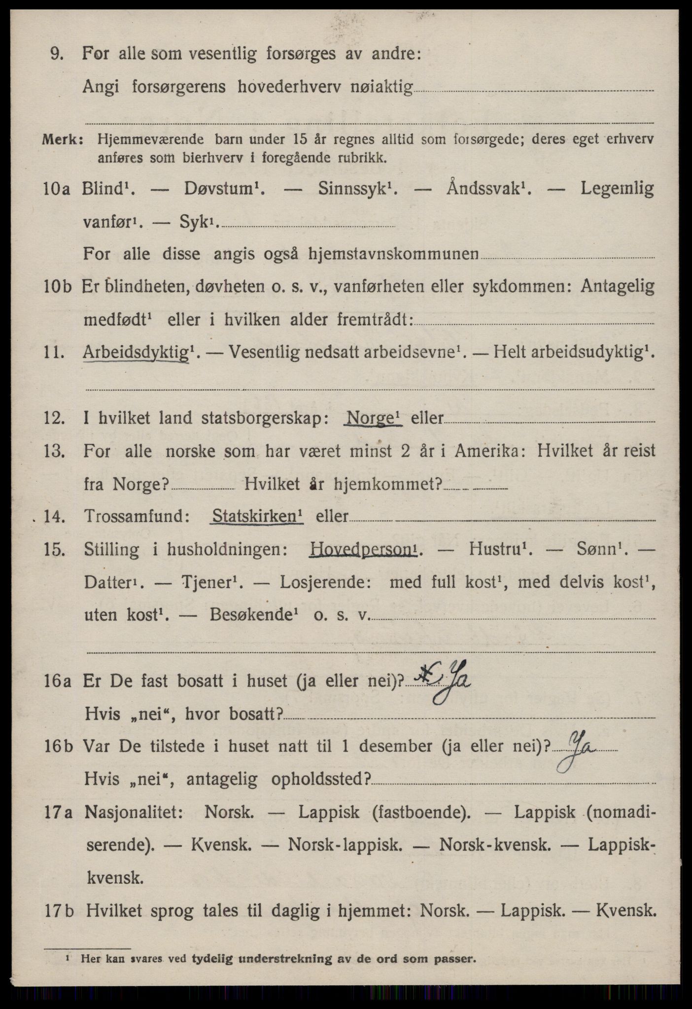 SAT, 1920 census for Å, 1920, p. 1403