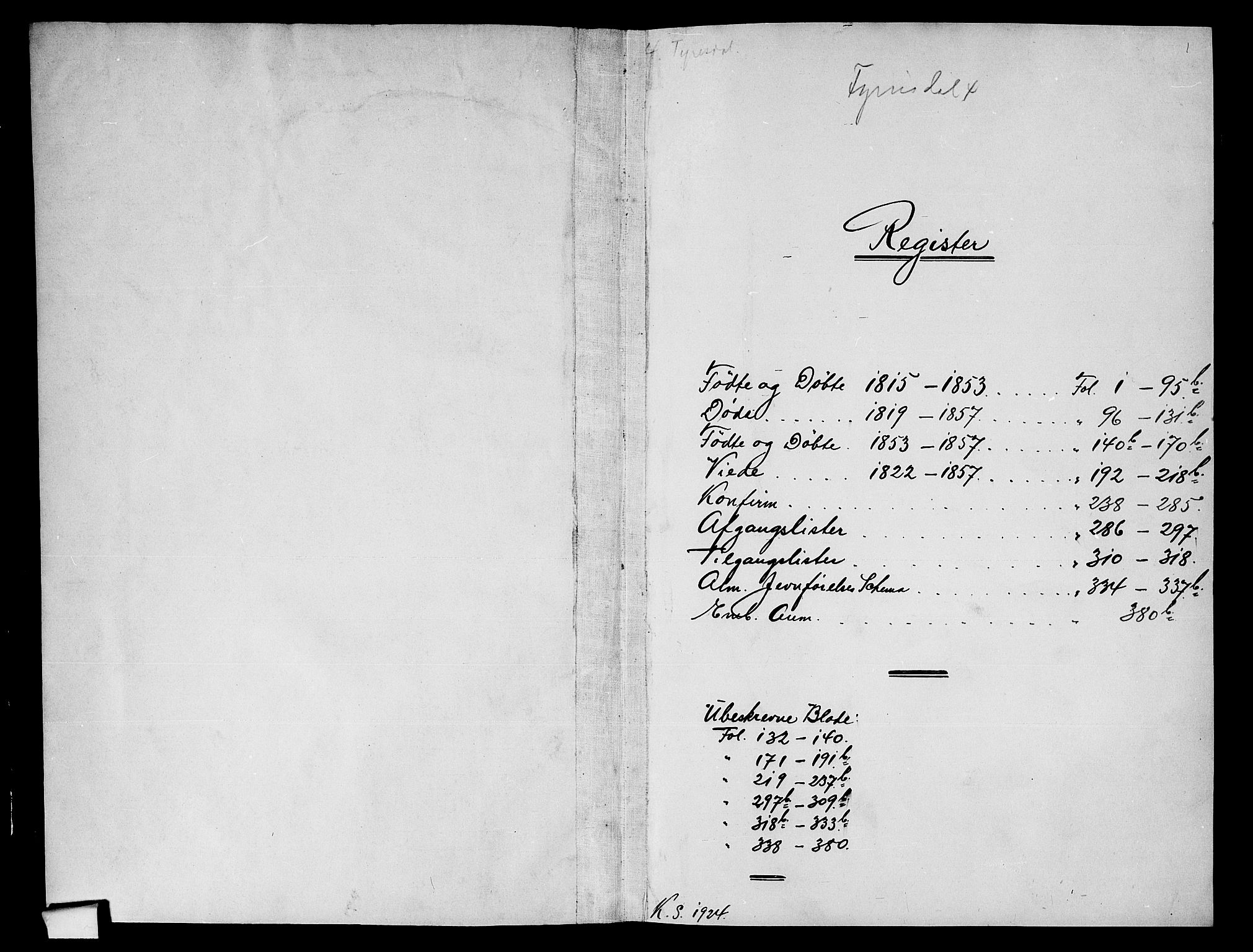 Fyresdal kirkebøker, SAKO/A-263/G/Ga/L0002: Parish register (copy) no. I 2, 1815-1857