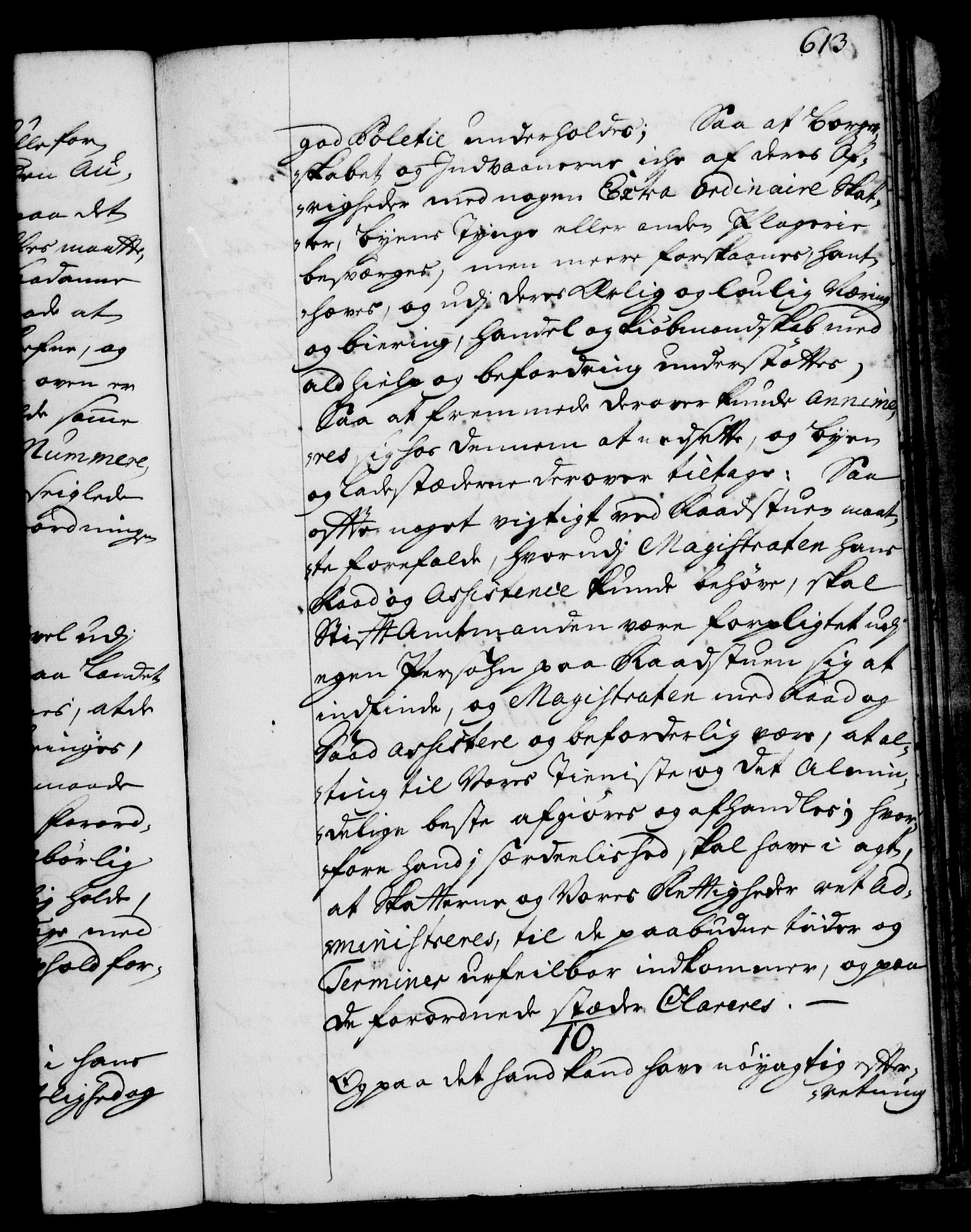 Rentekammeret, Kammerkanselliet, AV/RA-EA-3111/G/Gg/Ggi/L0001: Norsk instruksjonsprotokoll med register (merket RK 53.34), 1720-1729, p. 613