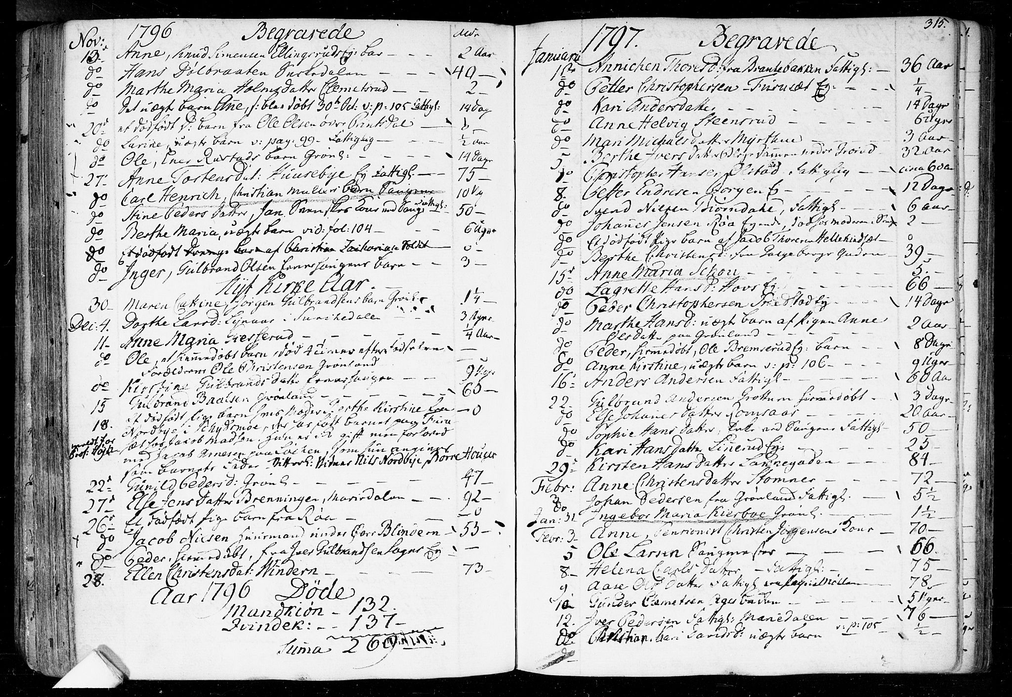 Aker prestekontor kirkebøker, SAO/A-10861/F/L0010: Parish register (official) no. 10, 1786-1809, p. 315