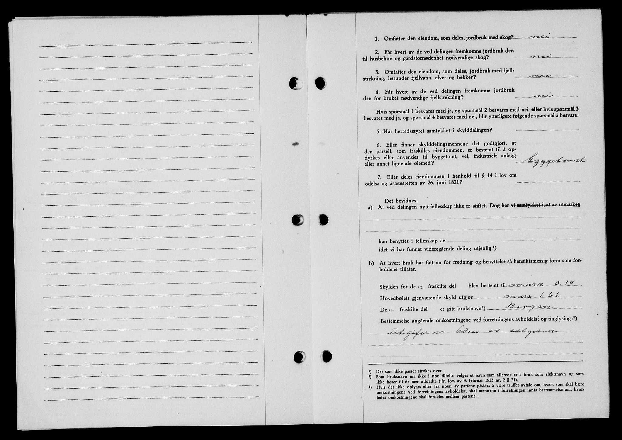 Flekkefjord sorenskriveri, AV/SAK-1221-0001/G/Gb/Gba/L0059: Mortgage book no. A-7, 1944-1945, Diary no: : 659/1944