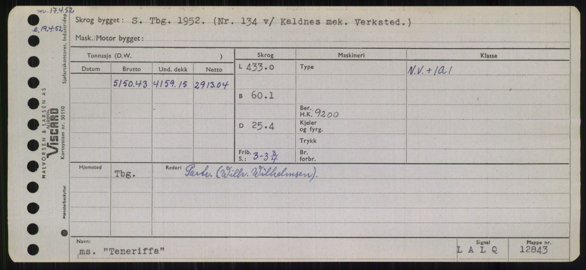 Sjøfartsdirektoratet med forløpere, Skipsmålingen, AV/RA-S-1627/H/Hb/L0005: Fartøy, T-Å, p. 77