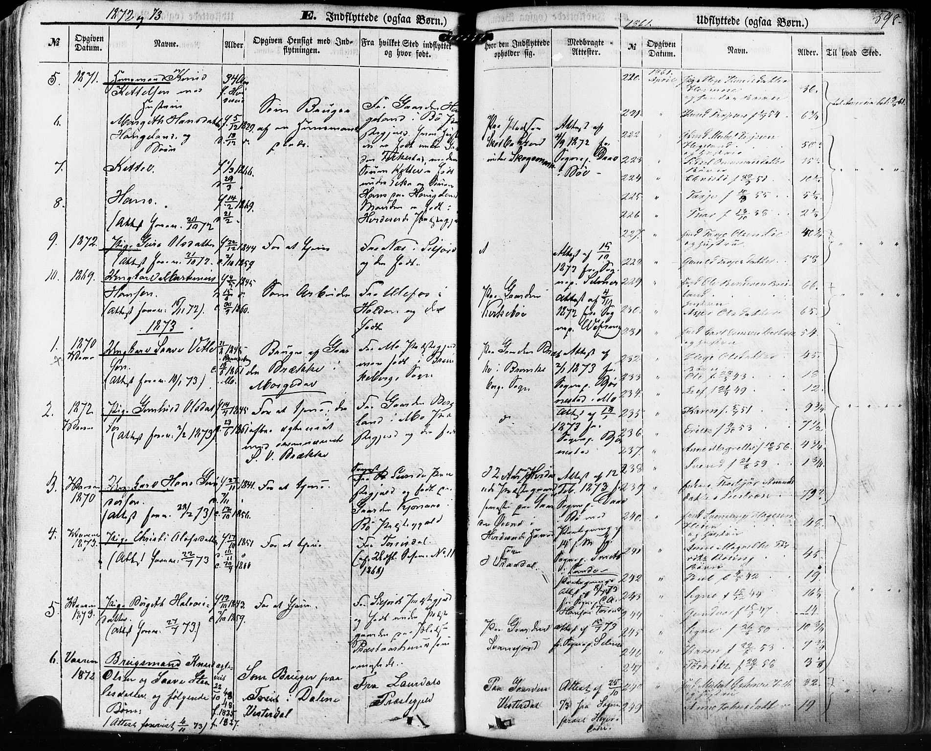 Kviteseid kirkebøker, SAKO/A-276/F/Fa/L0007: Parish register (official) no. I 7, 1859-1881, p. 598