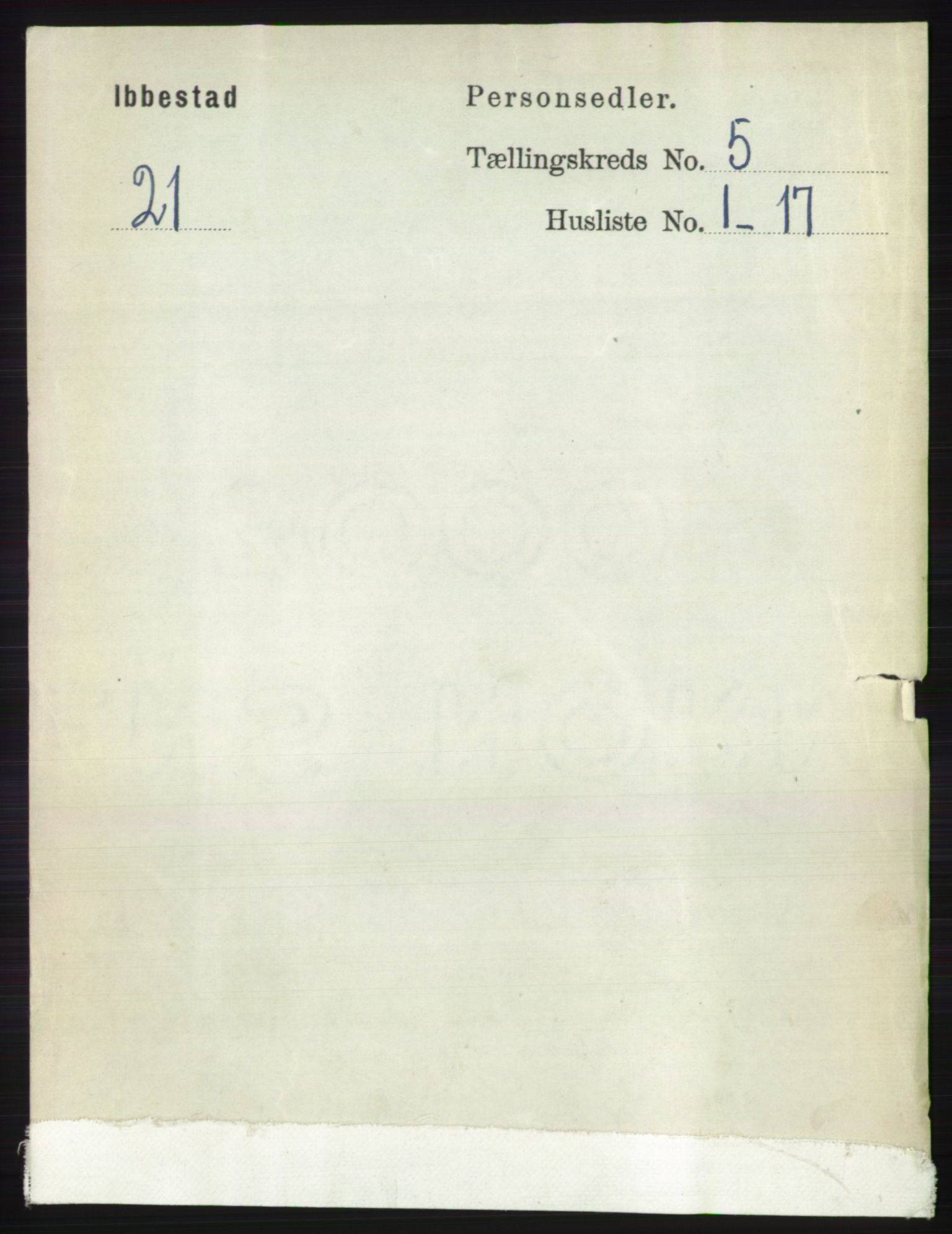 RA, 1891 census for 1917 Ibestad, 1891, p. 2932